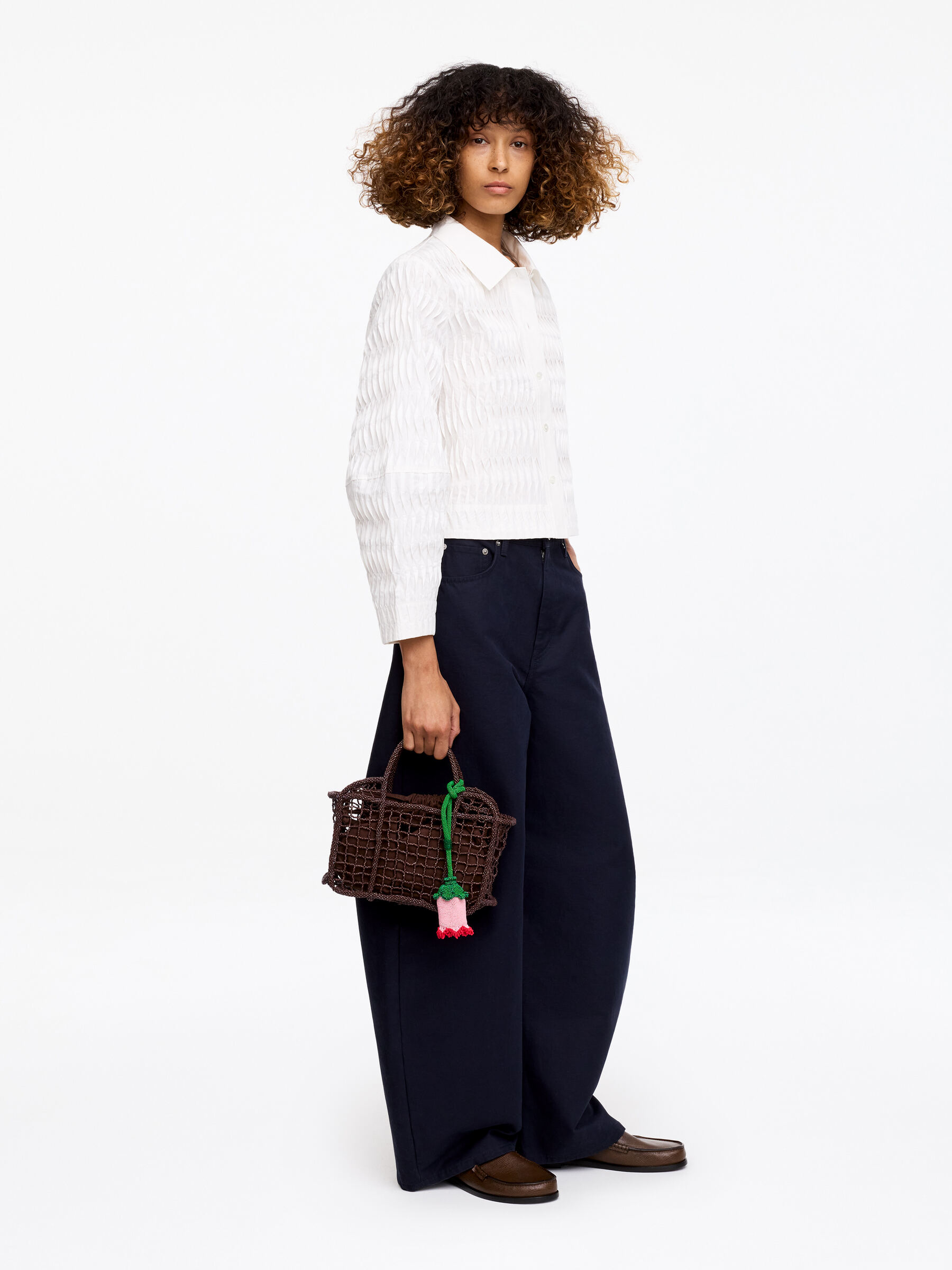 ARKET and Laila Gohar Beaded Bag - Brown - Women - StillMedia/Lookbook - 3