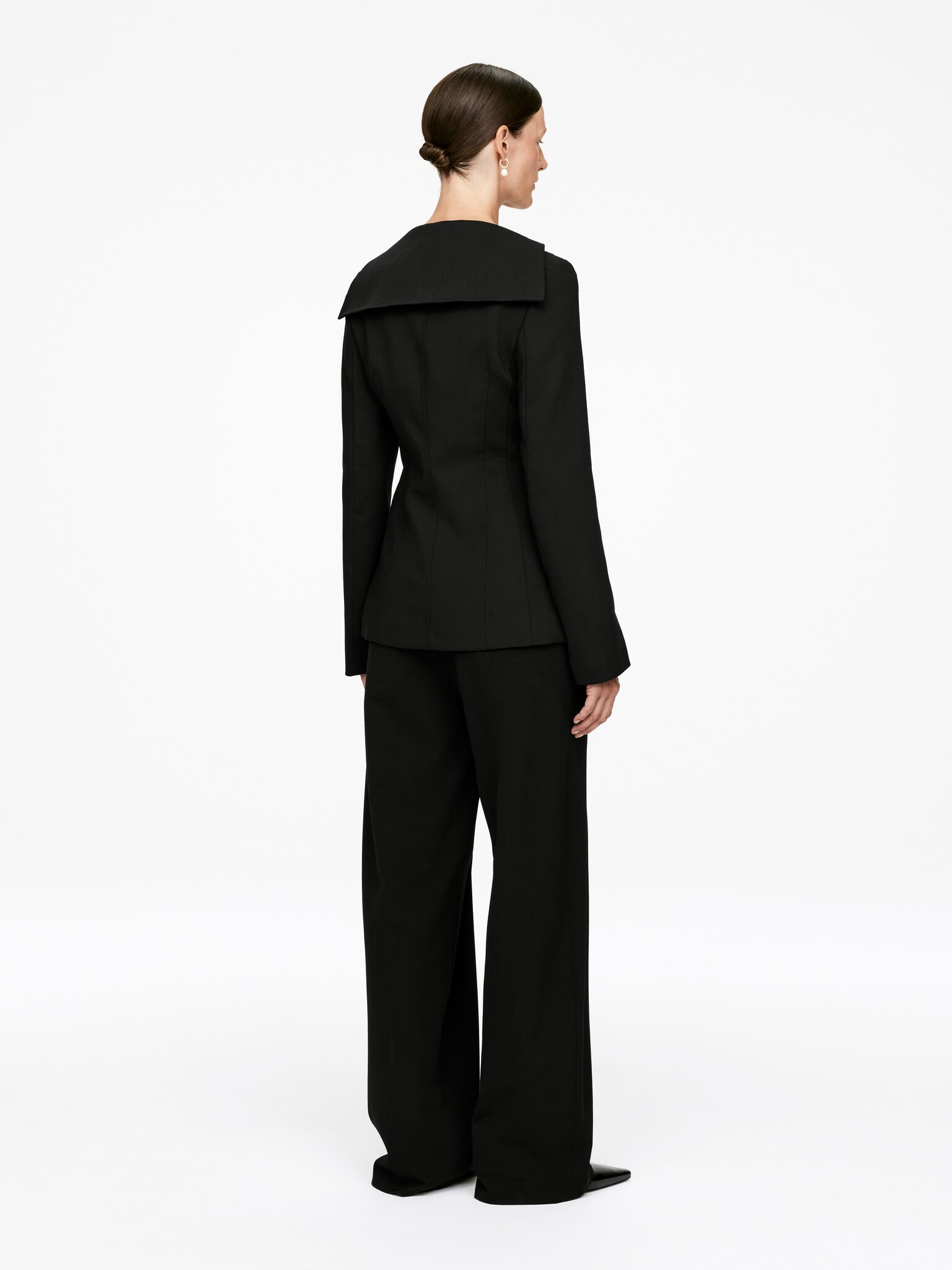 Blazer à épaules dénudées - Noir - 4
