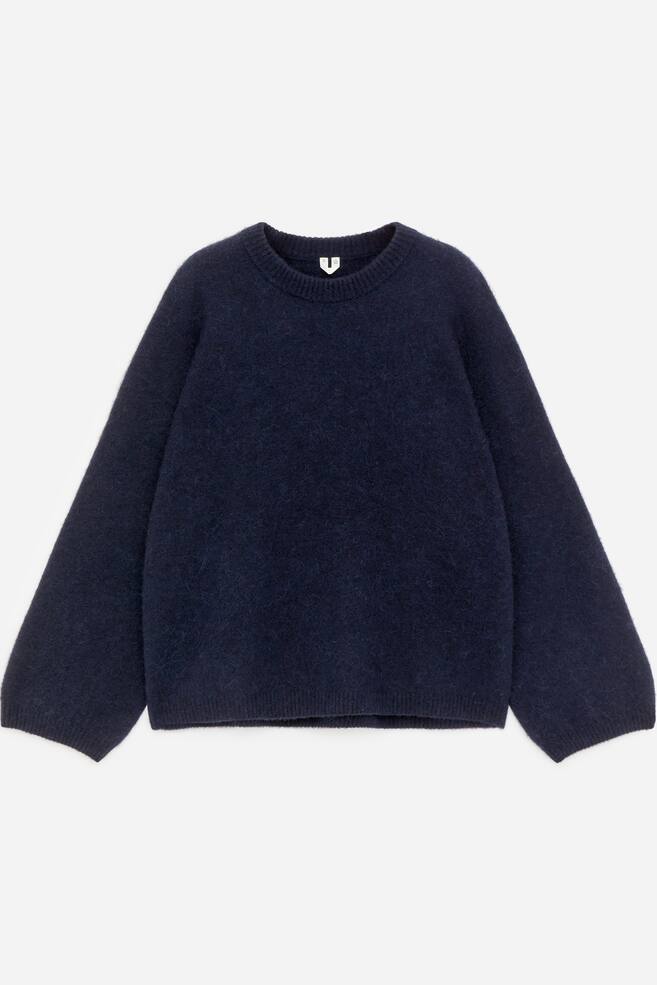 Alpaca-Wool Blend Jumper - Dark Blue/Dark Blue/Sage/Green/Dark Burgundy/Light Grey/Black - 1