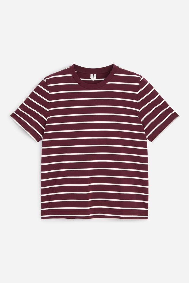 Signature Short-Sleeve T-Shirt - Burgundy/White/Dark Blue/Grey Melange/Bright Blue/White/Black/Brown/White/Dark Blue/White/Black/Pink/Red/Light Pink/Pink/Purple/Red/White - 1