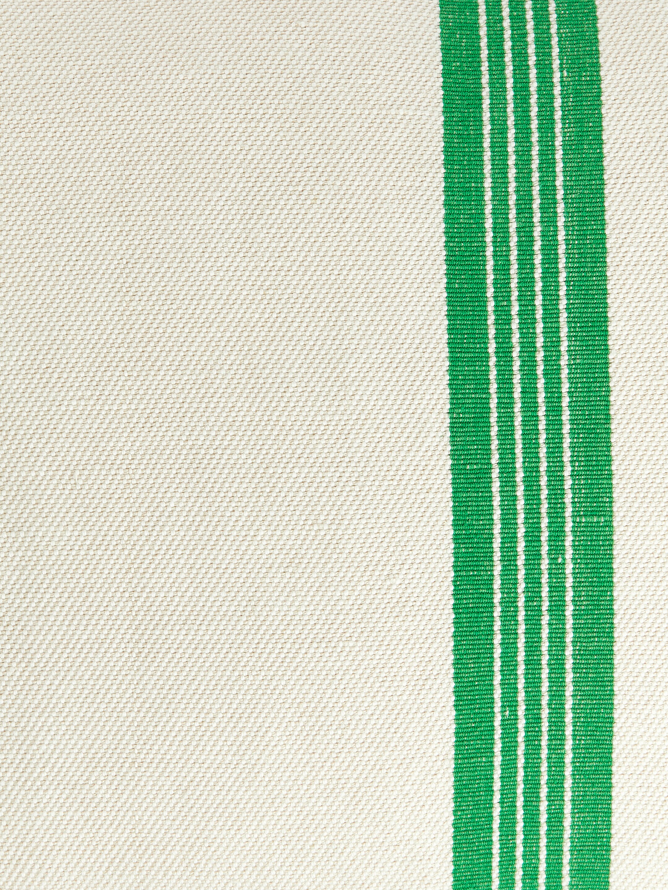 Visa större bild: Kuddfodral i linneblandning 50x90 cm - Off-white/grön - Home All | H&M SE 3