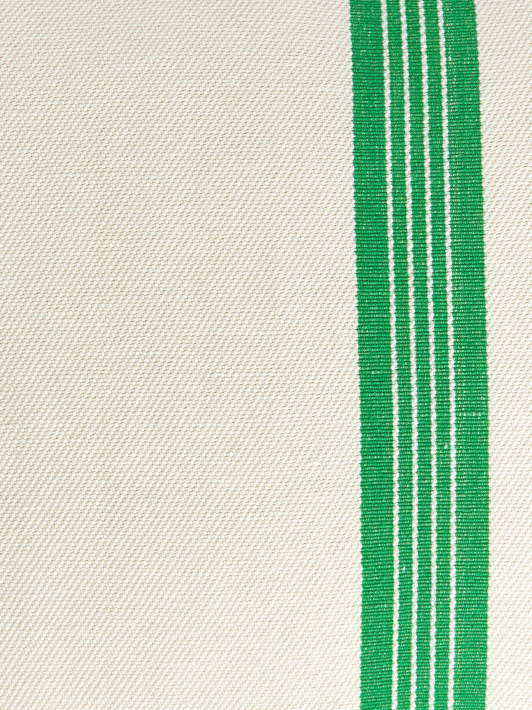 Linen Blend Cushion Cover 50 x 90 cm - Off White/Green - Homeware - StillMedia/DescriptiveDetail - 1