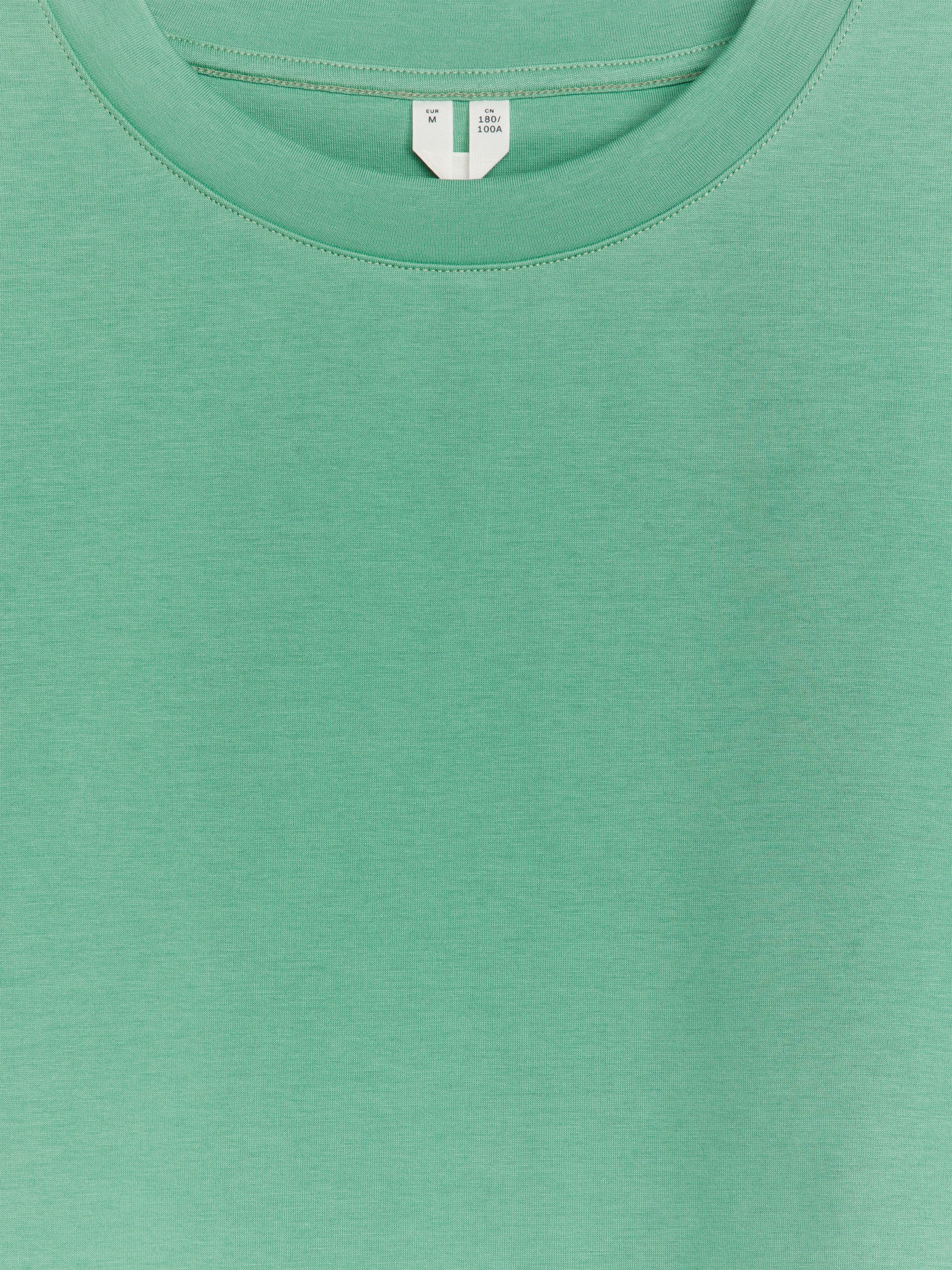 Kastiges Interlock-T-Shirt - Grün - Loose Fit - Herren - StillMedia/DescriptiveDetail - 1
