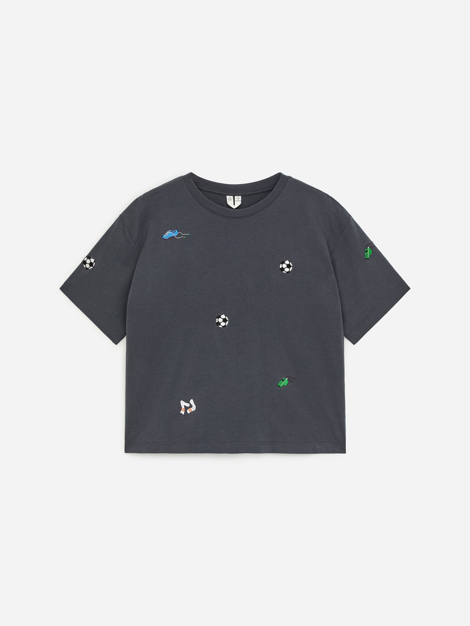 Embroidered T-Shirt-#41444A-18502