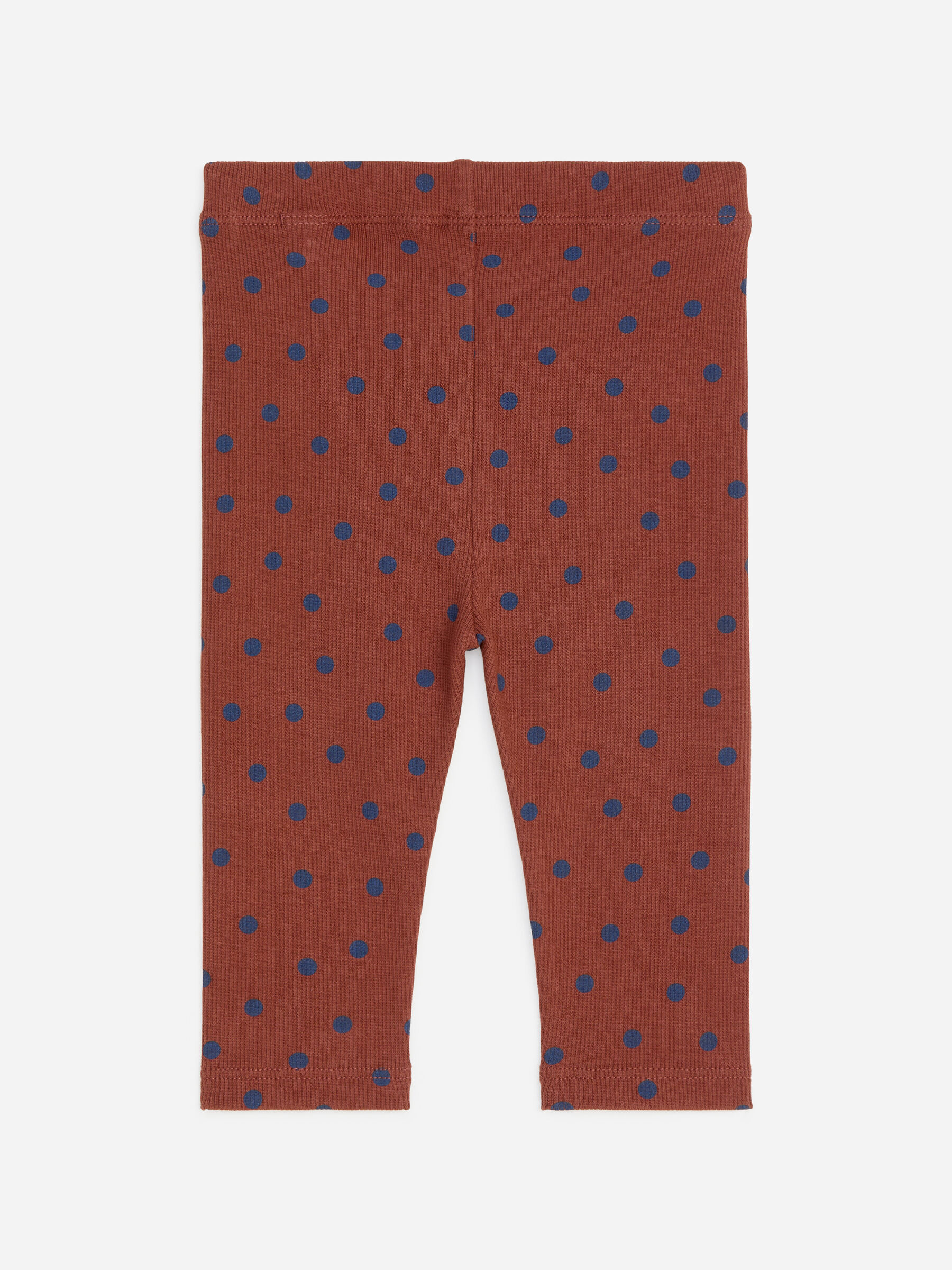 Legginsy w prążki - Rdzawy/niebieskie groszki - Wąski fason - Children - StillMedia/DescriptiveStillLife - 3
