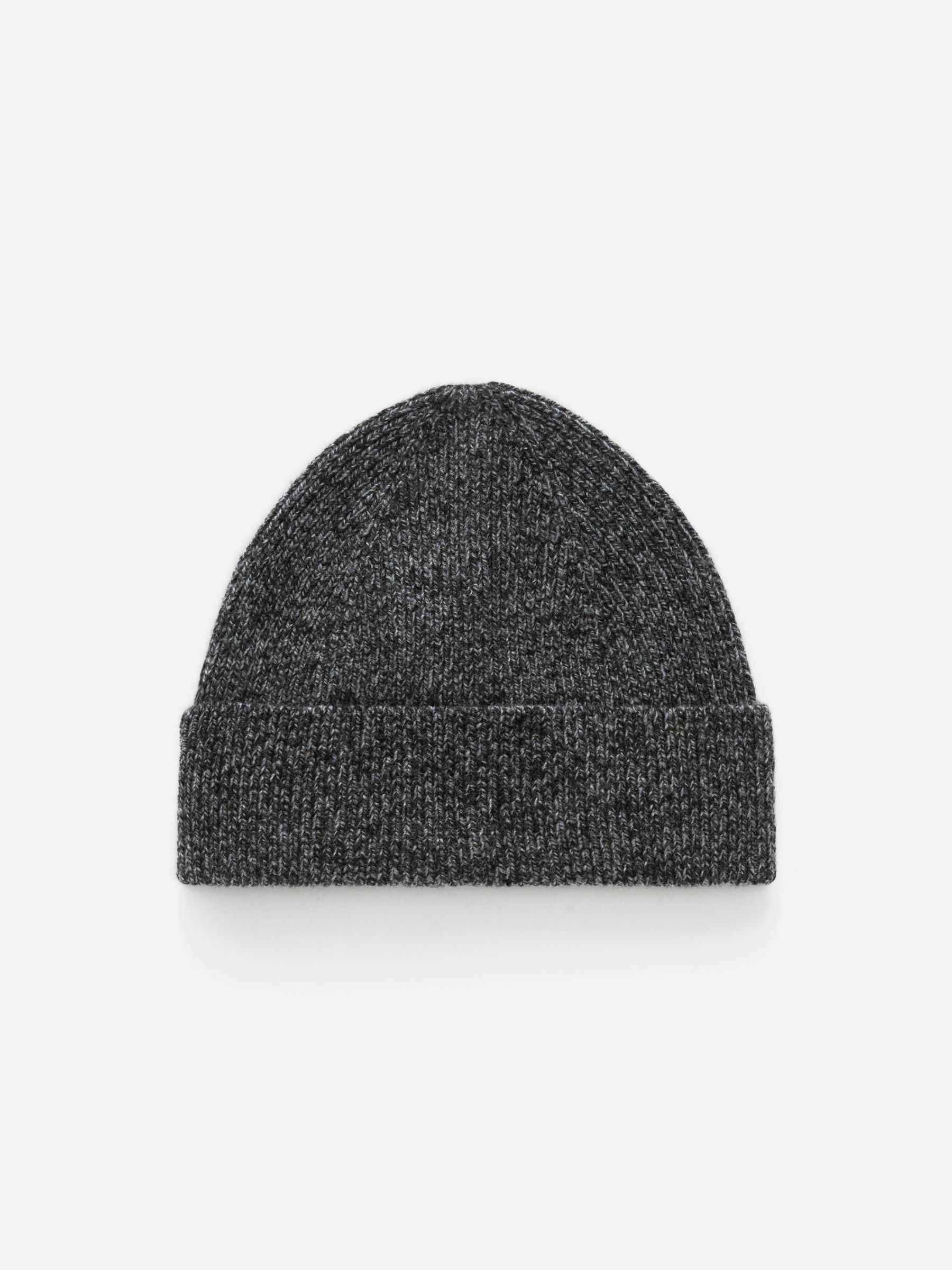Wool-Blend Beanie-Grey-13555