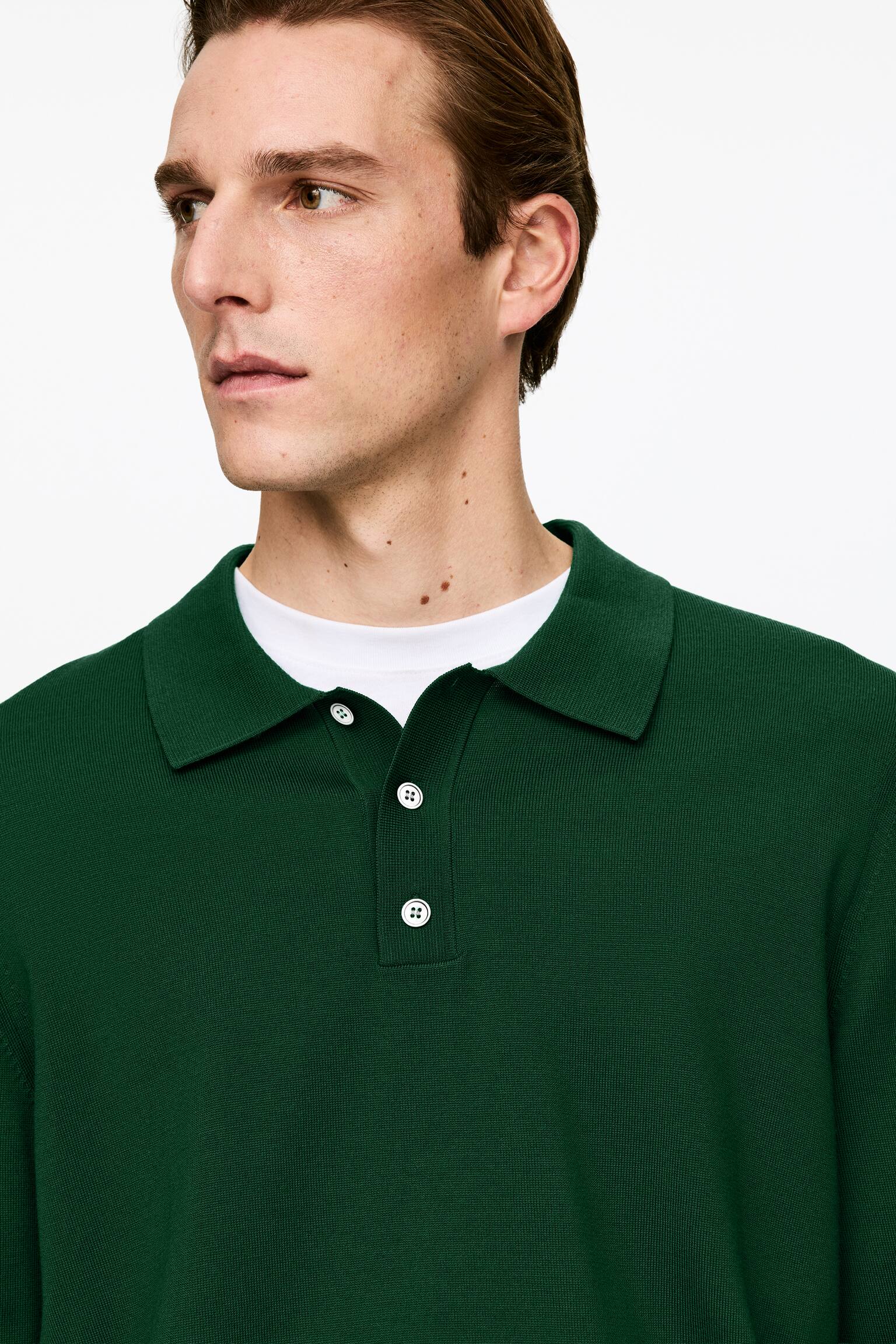 Polo en laine mérinos - Vert/Bleu ciel/Bleu foncé/Vert foncé - 3