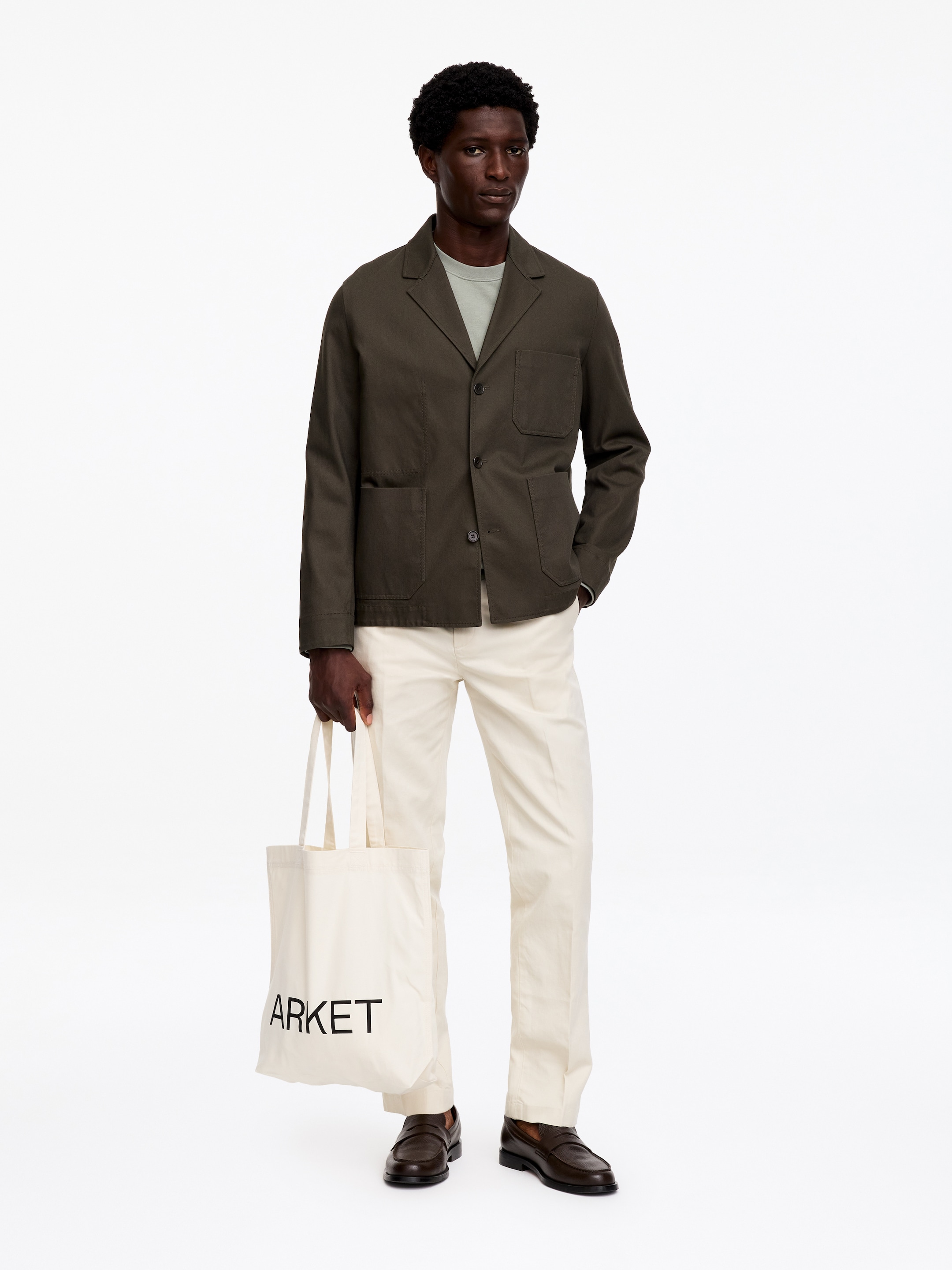 ARKET Canvas Tote Bag - Off White - Men - StillMedia/Lookbook - 10