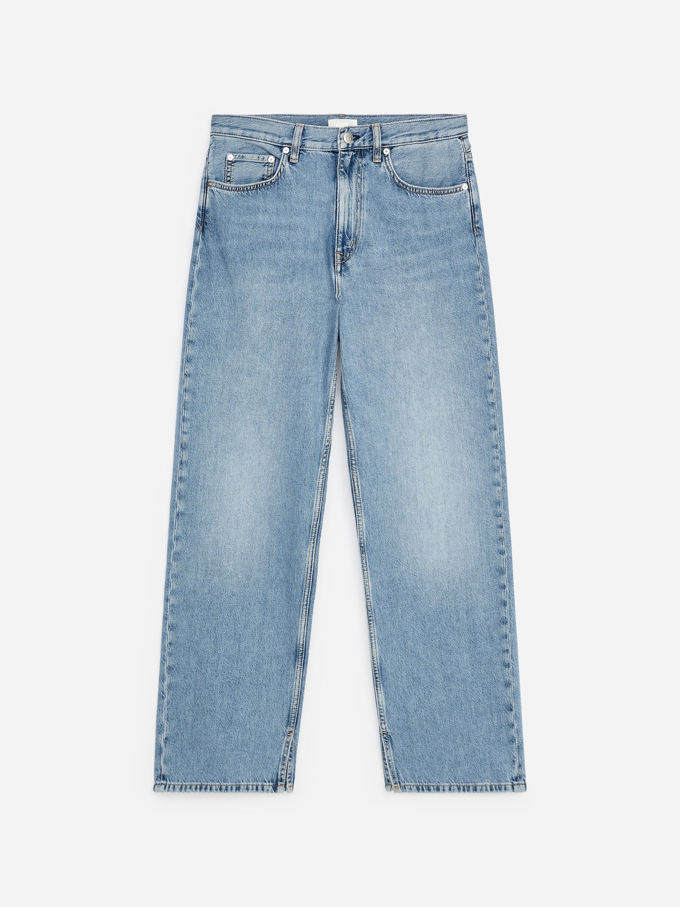 Pantaloni dalla vestibilità rilassata con spacchi-#80AAD8-20776