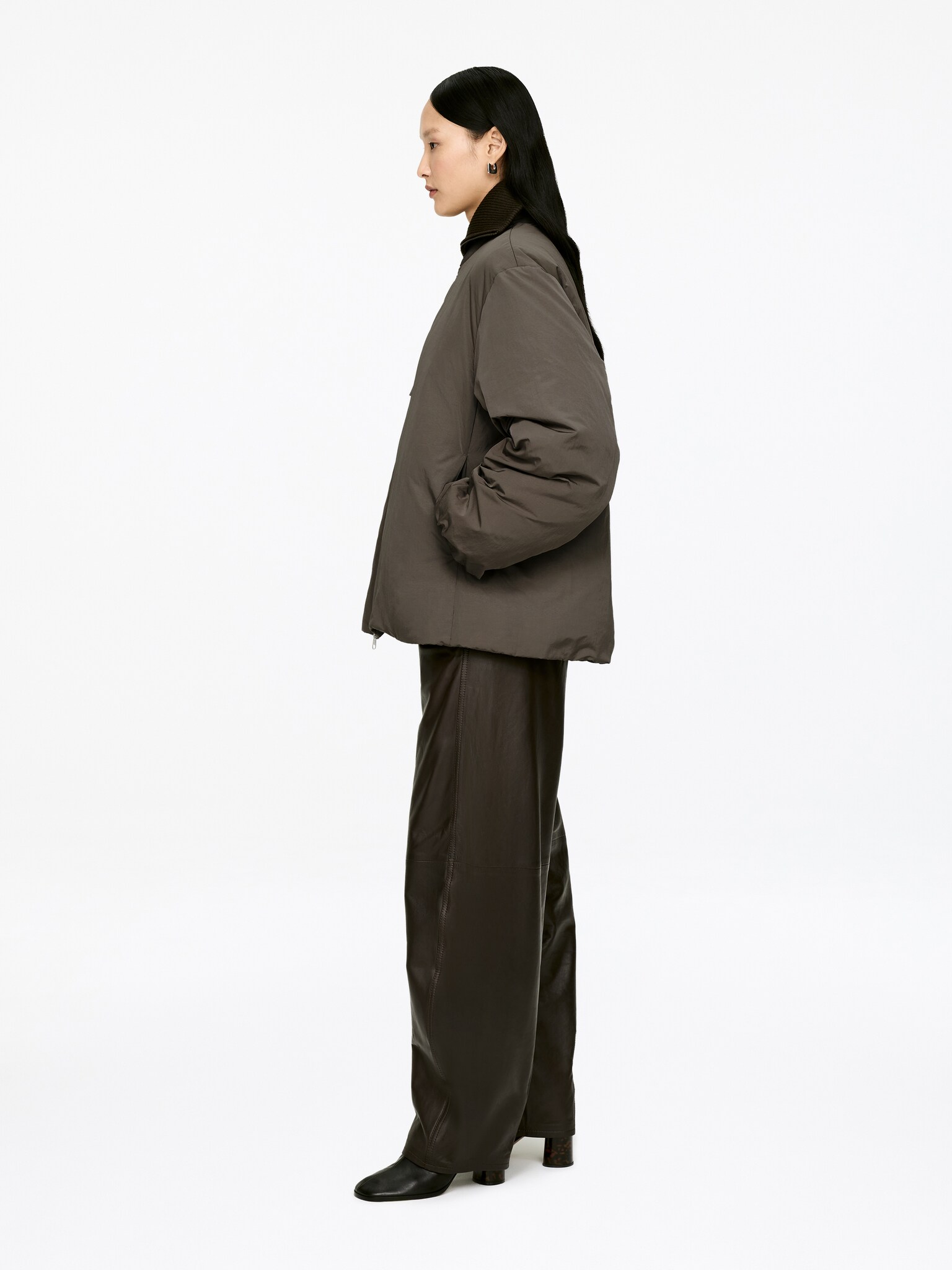 Upcycled Down Jacket - Mole - 8