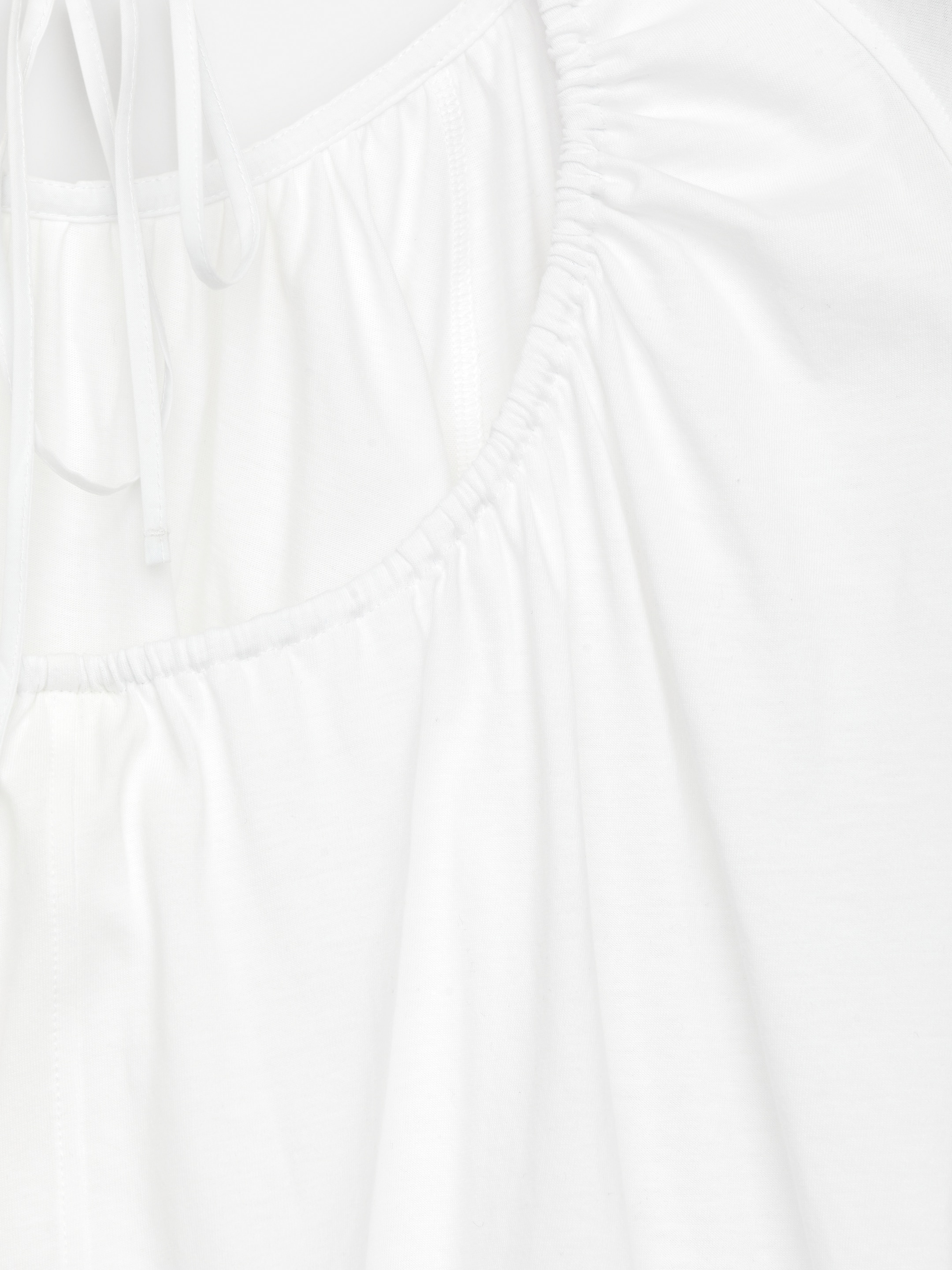 Open-Back T-Shirt - White - Loose fit - Women - StillMedia/DescriptiveDetail - 2