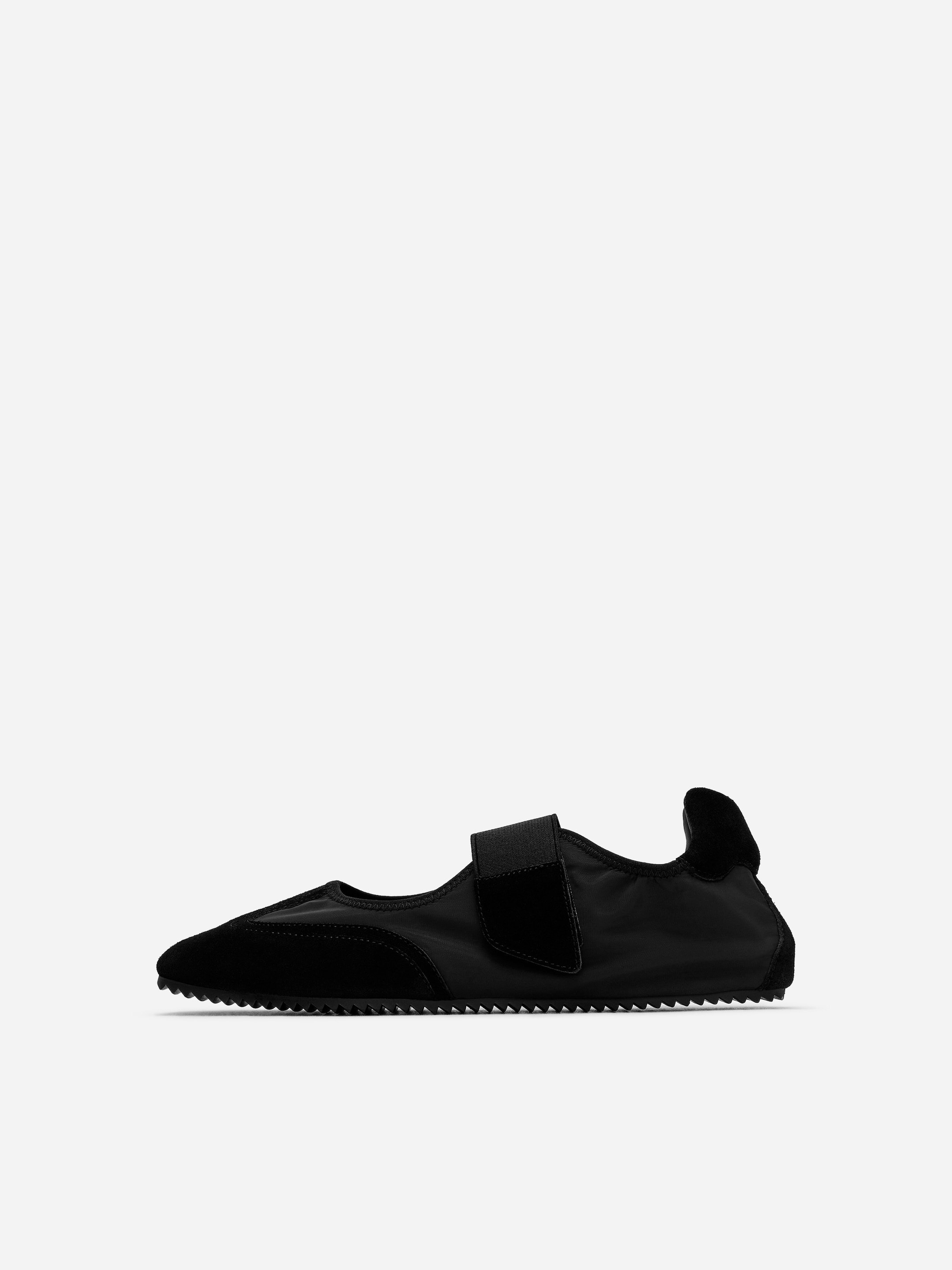 Suede Nylon Mary Janes - Black - Women - StillMedia/DescriptiveDetail - 4