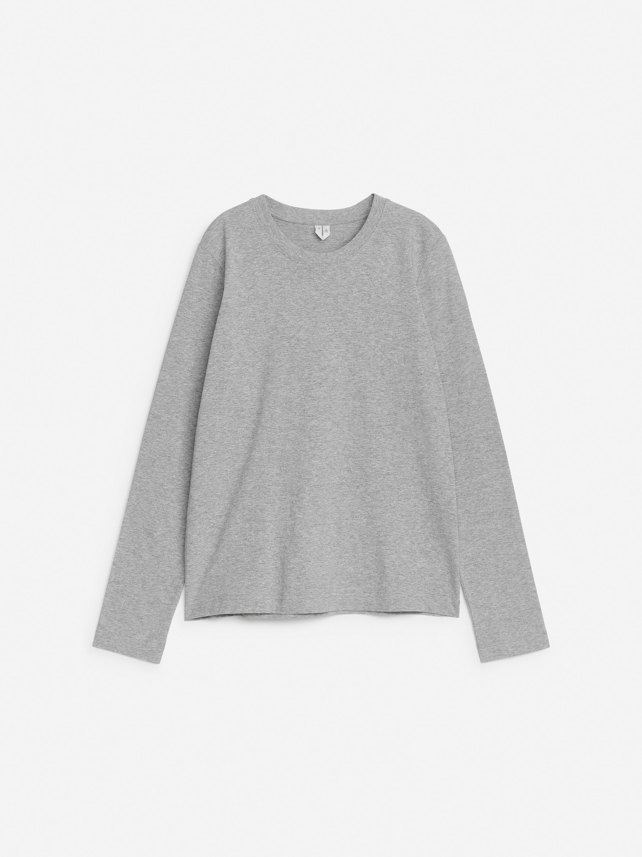 Signature långärmad t-shirt-#8F8C8E-12522