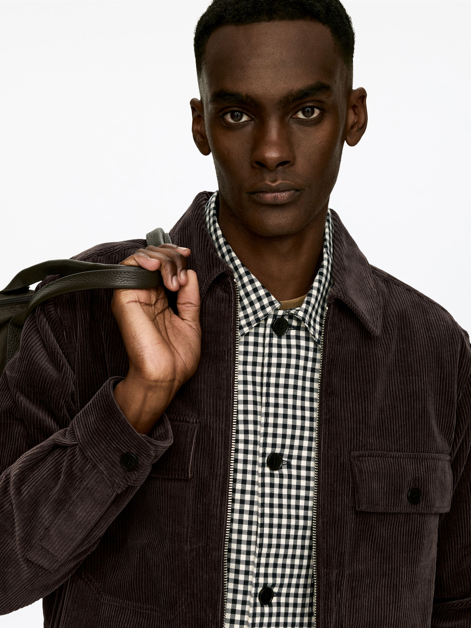 Corduroy Overshirt - Dark Brown - Regular fit - Men - StillMedia/Lookbook - 4