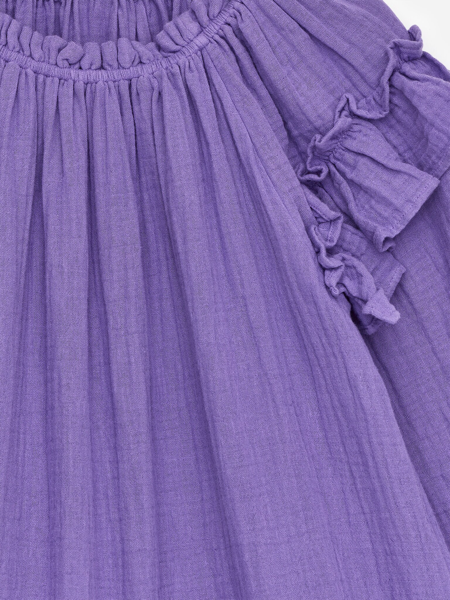 Robe en mousseline de coton - Violet - 3