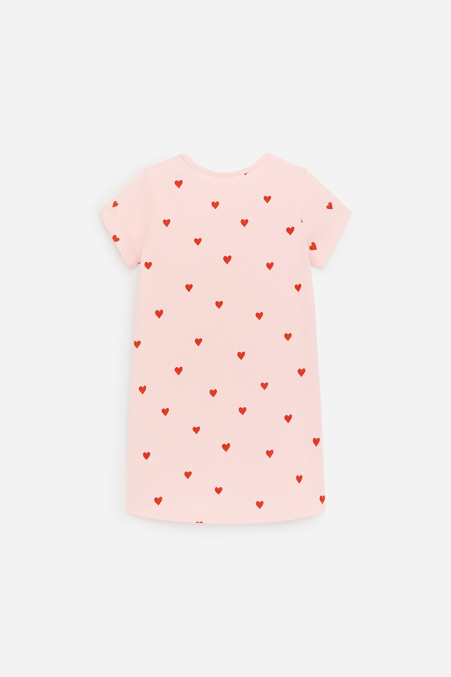Cotton Nightdress - Pink/Red Hearts - 3