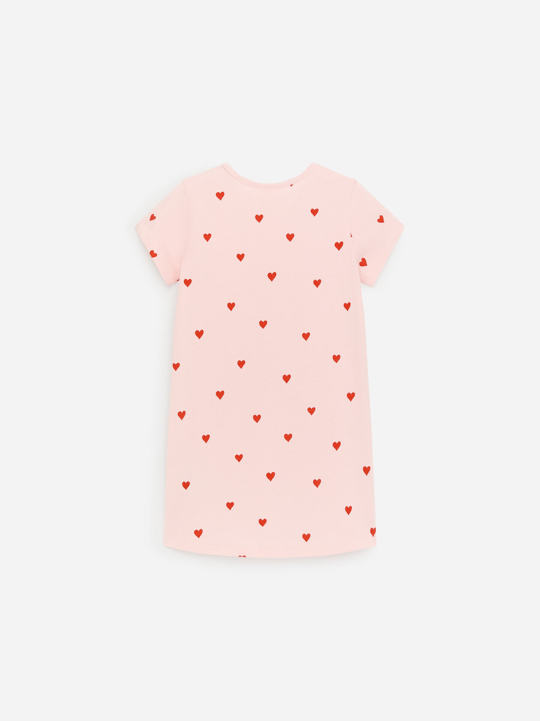 Cotton Nightdress - Pink/Red Hearts - Regular fit - Children - StillMedia/DescriptiveStillLife - 3