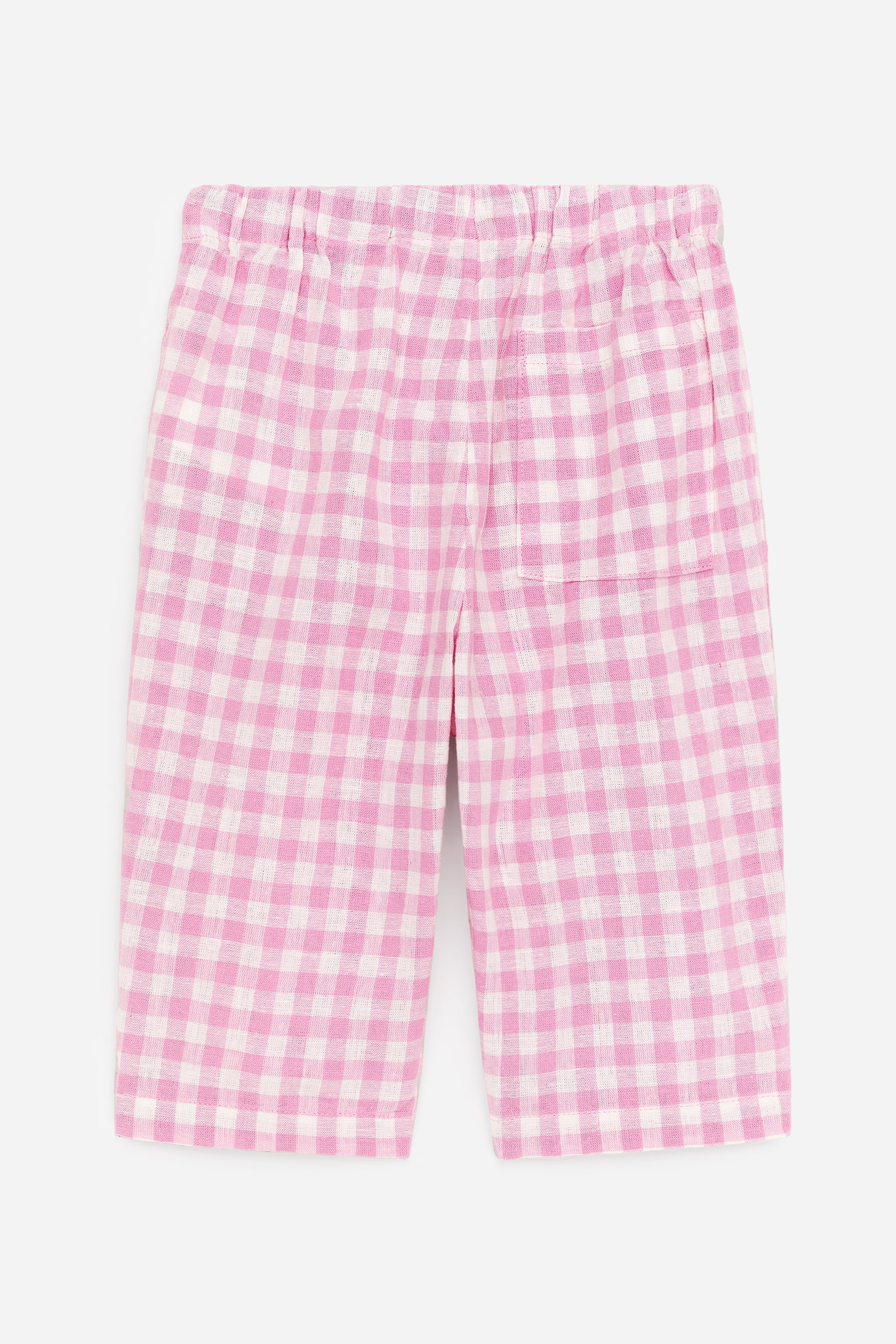 Pantalon en lin et coton - Rose/Blanc/Bleu/Rayé - 3