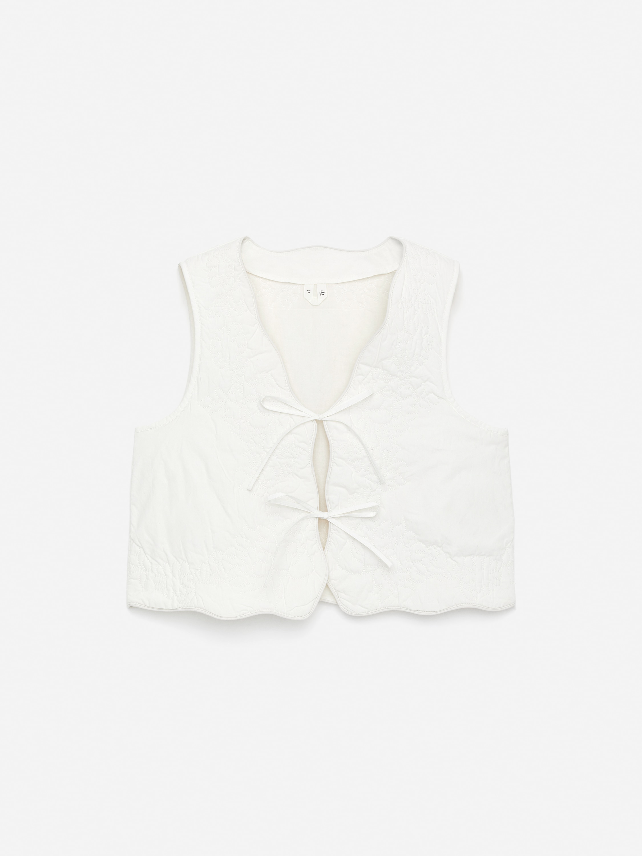 Embroidered Vest - White