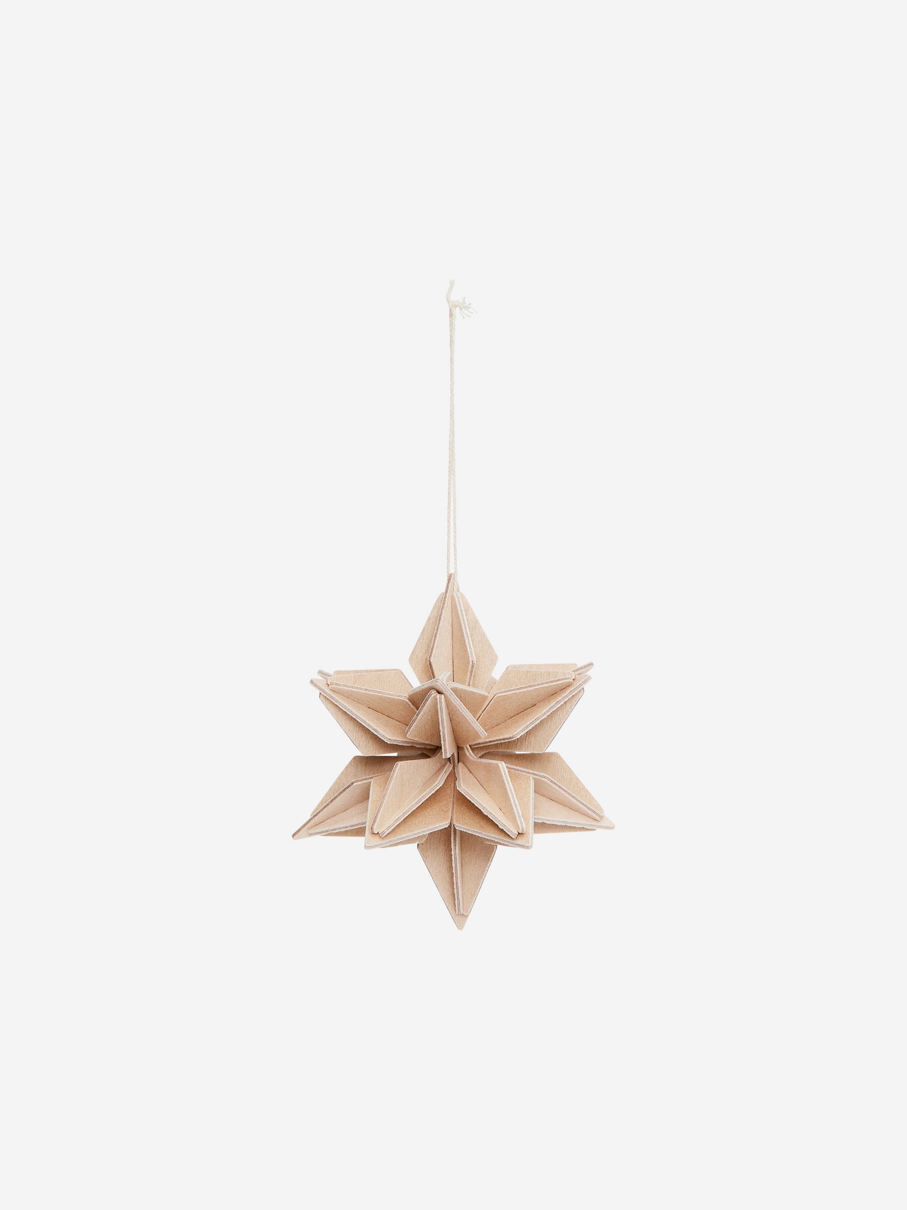 Lovi Star Decoration 7 cm-Beige-13777