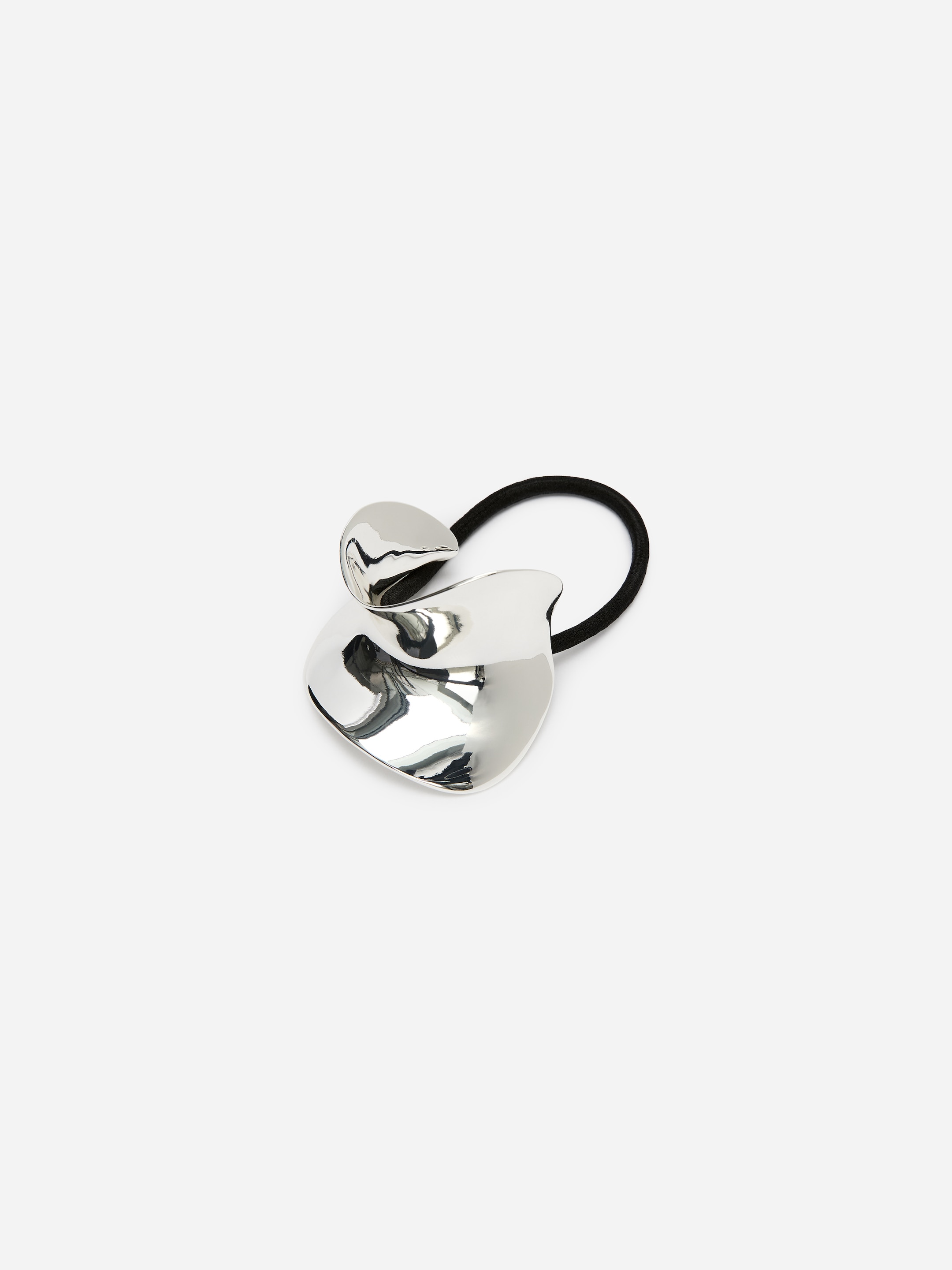 Sculptural Hair Cuff-#DFDEDE-18154