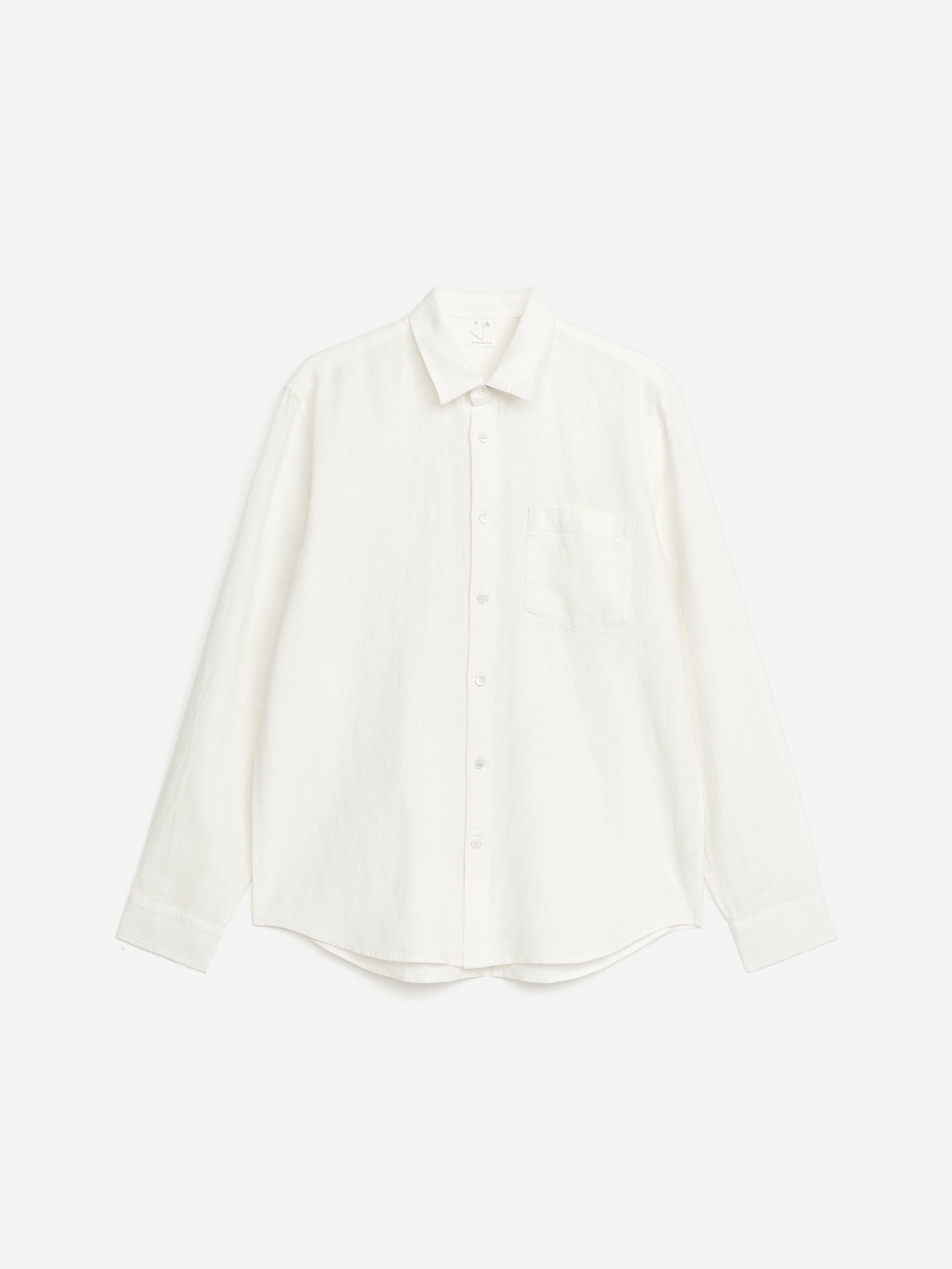 Zobacz większy obraz: Regular-Fit Linen Shirt - Złamana biel - ON | H&M PL 5