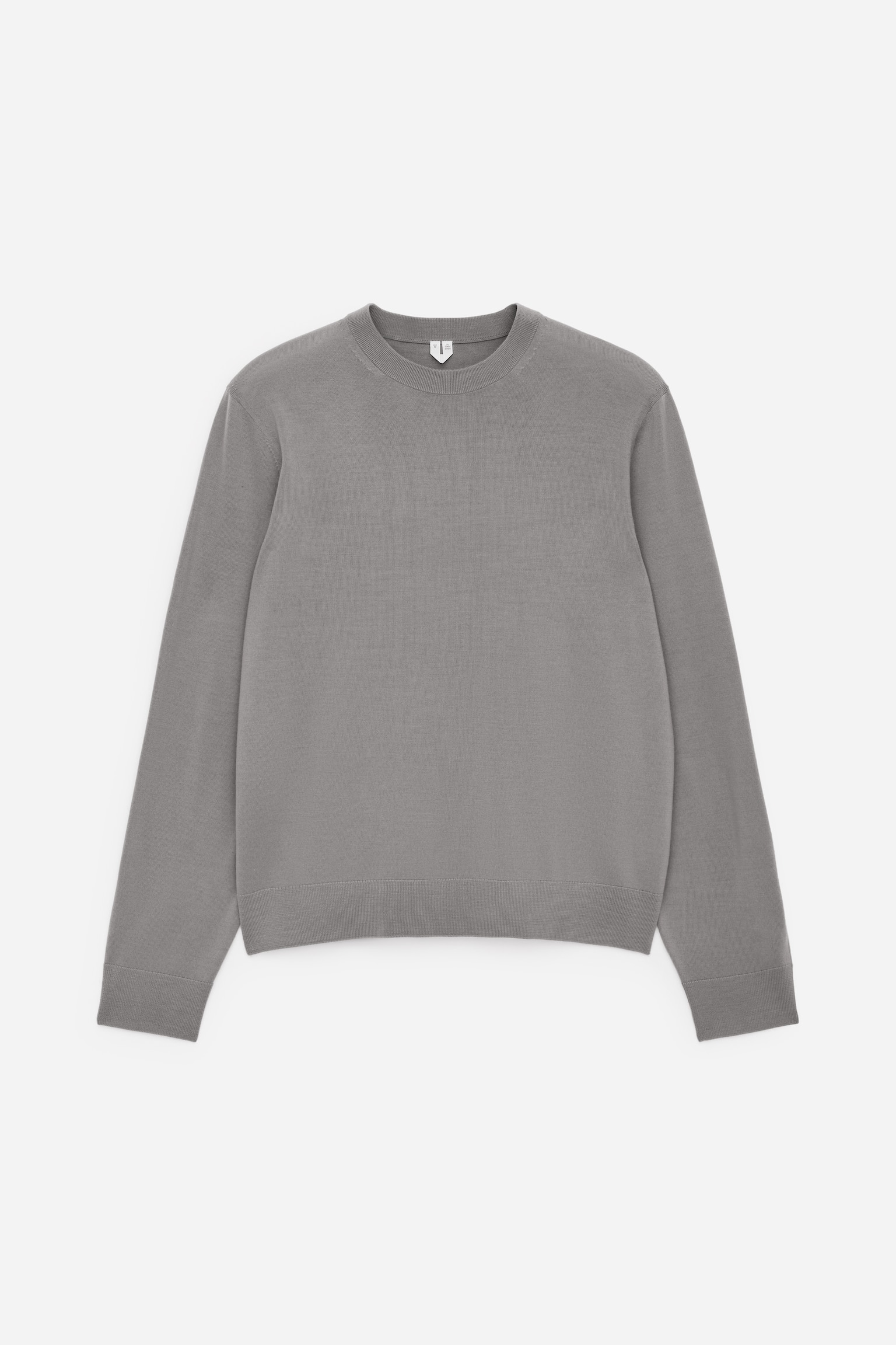 Finstickad tröja i merinoull - Mullvadsgrå/Mörkgrå/Dark Blue/Gråmelerad/Mörkgrön - 2