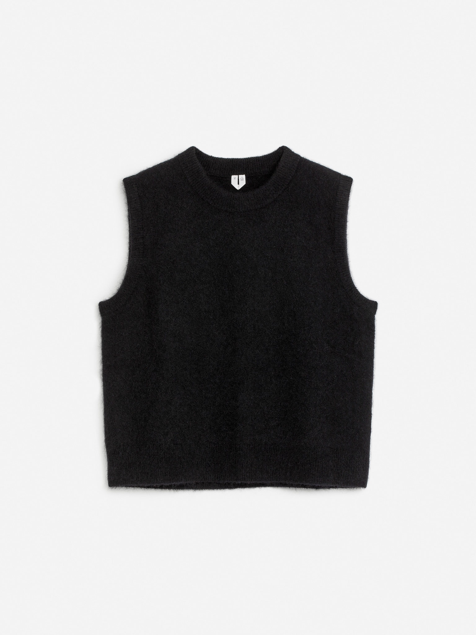 Alpaca-Wool Blend Vest - Black - 2