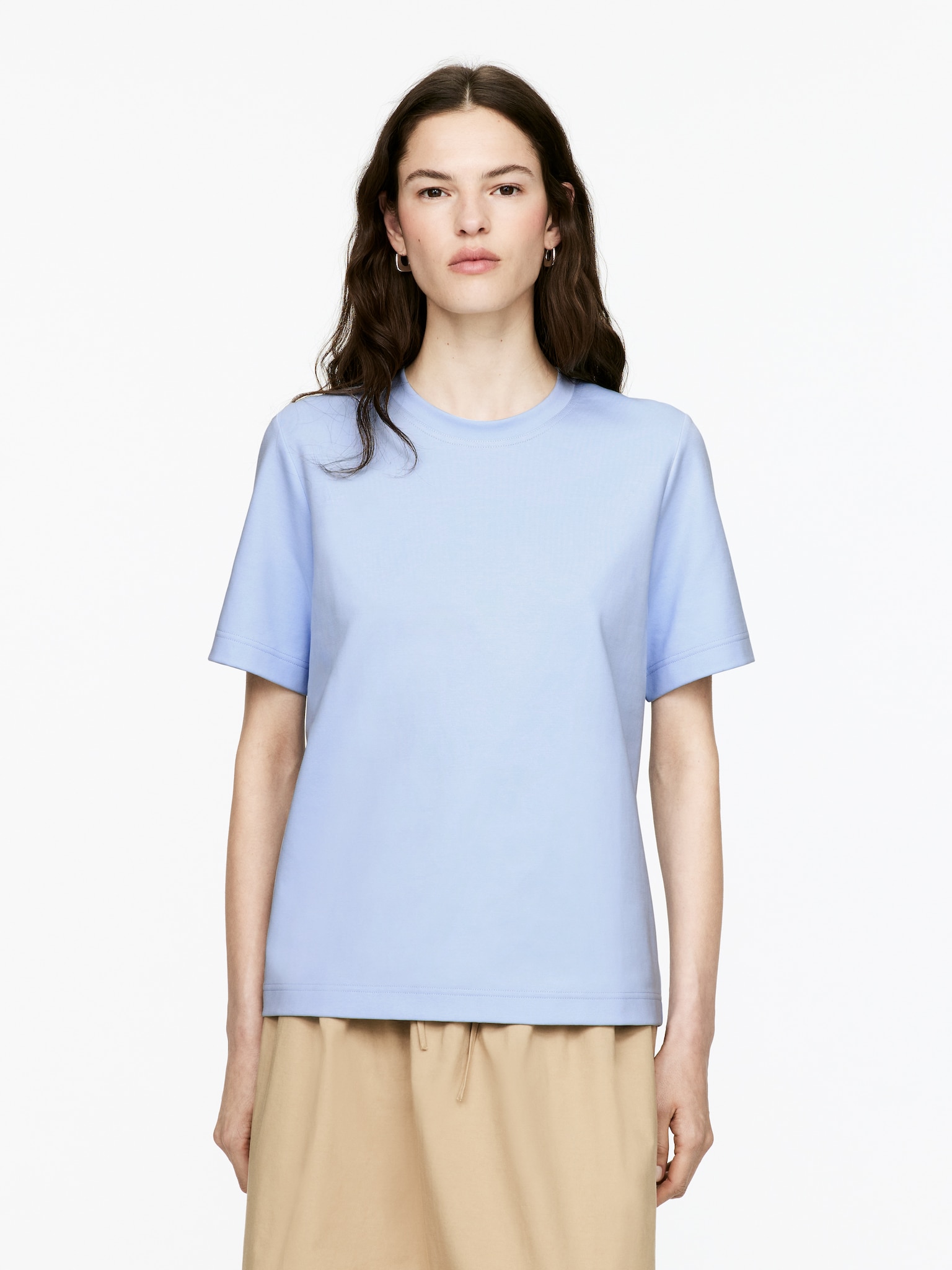 PEARL Βαμβακερό T-Shirt Βαρέως Τύπου - Light Blue/Σκούρο Καφέ/Ταουπέ/Μαύρο/Γκρι Μελανζέ/Λευκό/Σκούρο Μπλε