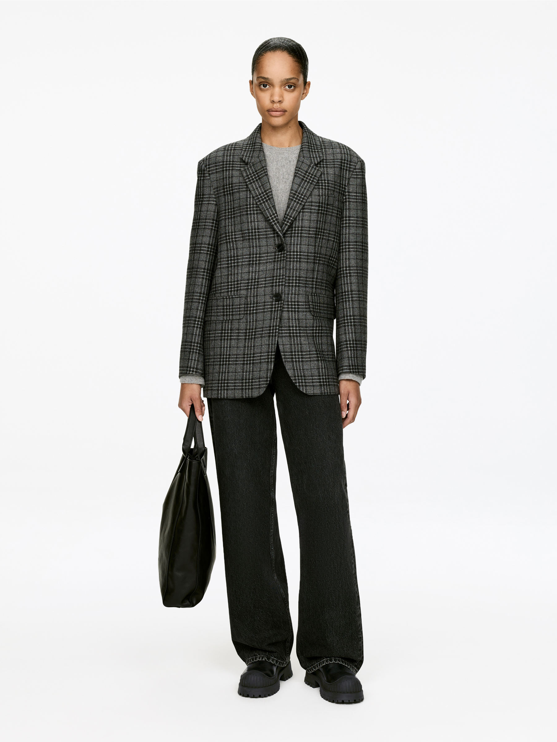 Bottines en cuir à semelle épaisse - Noir - Femme - StillMedia/Lookbook - 8