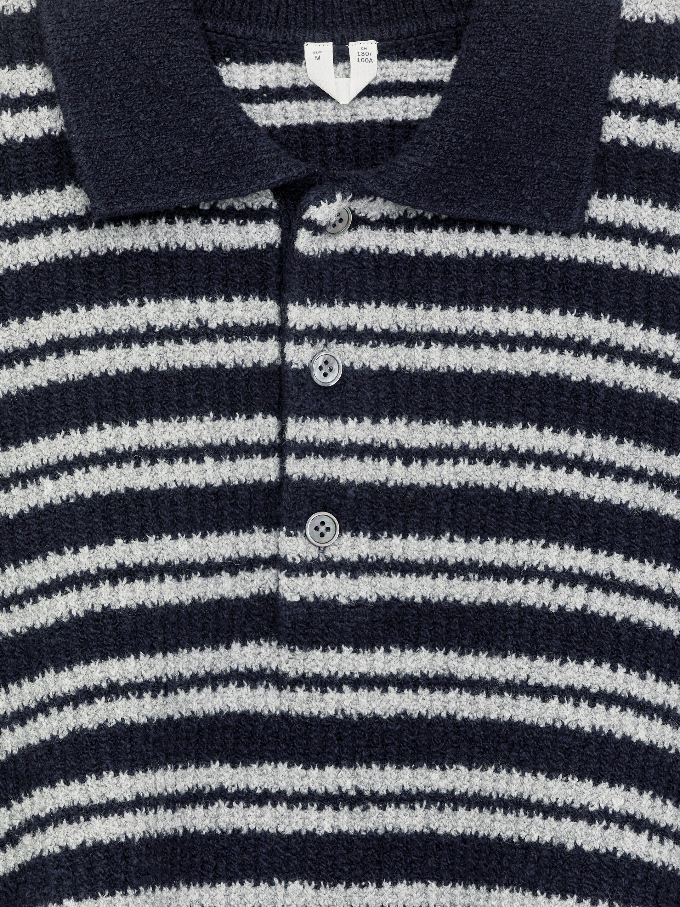 Zobraziť väčší obrázok: Pletený polo sveter - Tmavomodrá/smotanová - MUŽI | H&M SK 6