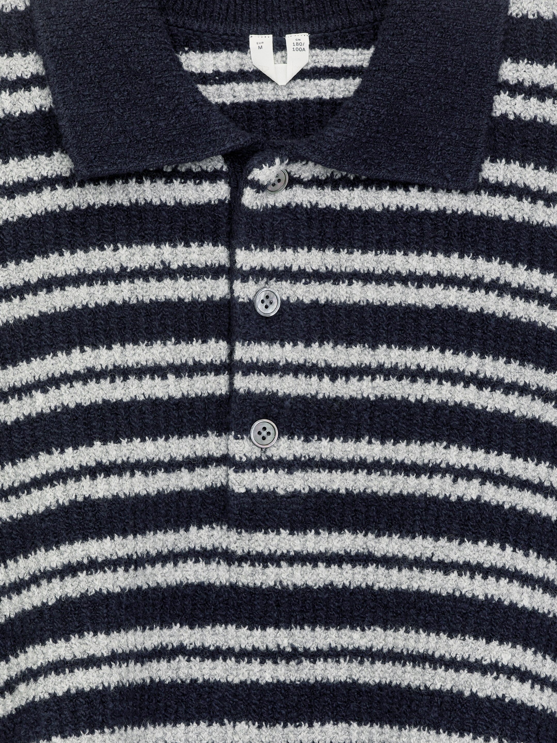 Pull polo en maille - Bleu foncé/Blanc cassé - Regular fit - Homme - StillMedia/DescriptiveDetail - 2