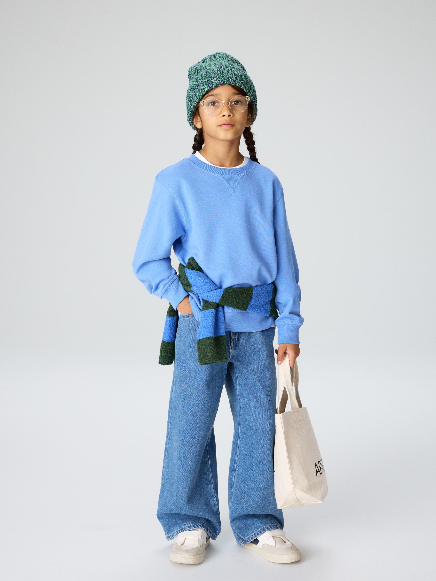 Polo de manga larga - Verde oscuro/azul - Corte estándar - Children - StillMedia/Environmental - 1