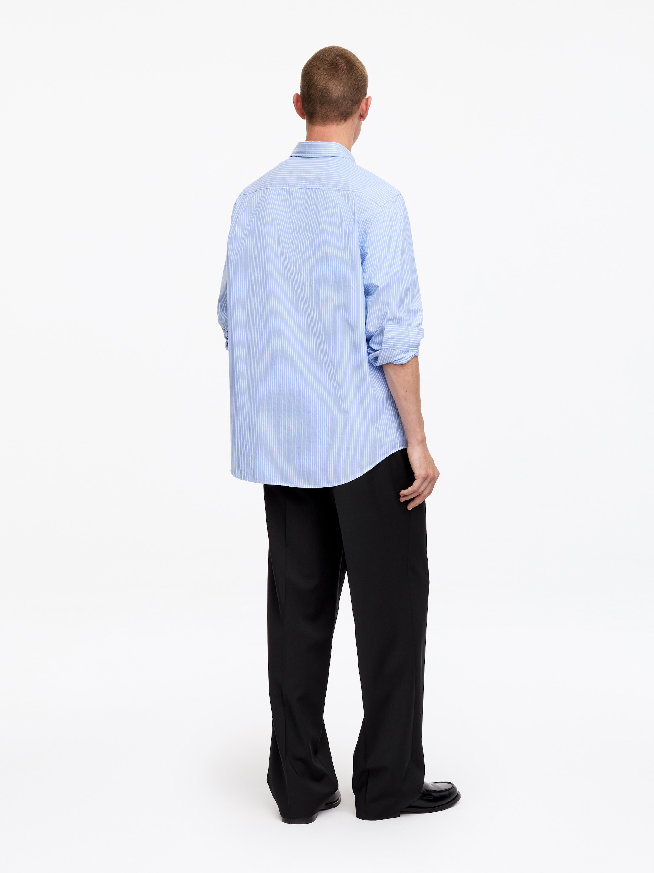 Pantaloni pull on a gamba larga - Nero - Loose fit - Men - StillMedia/Lookbook - 8