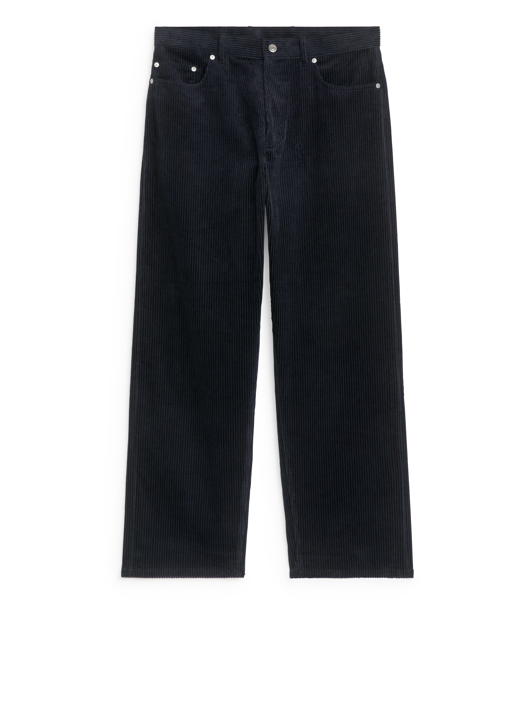 Pantalon ample en velours côtelé-#272930-12357