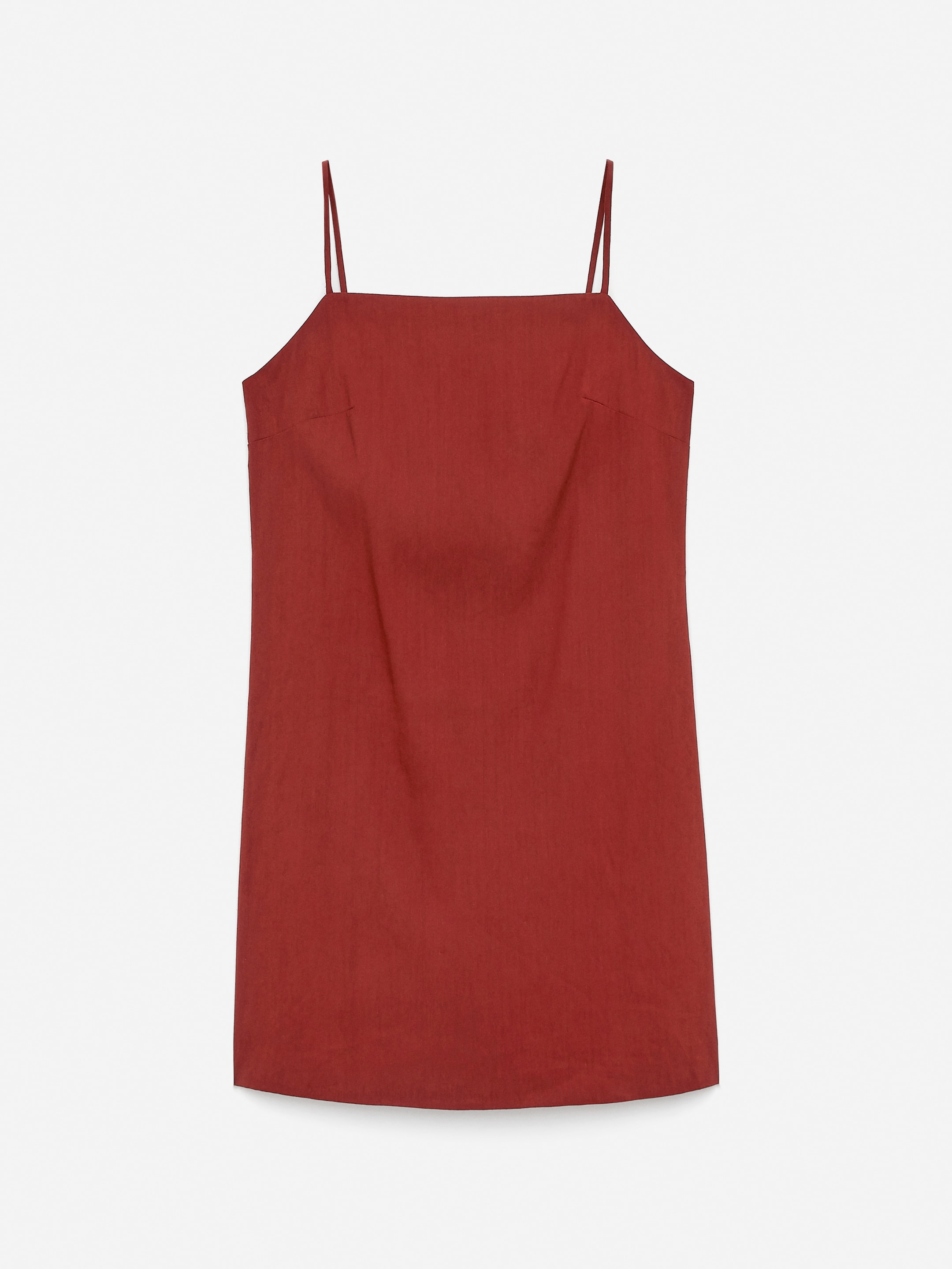 Se større billede: Stropkjole i hørblend. - Rust - DAME | H&M DK 6