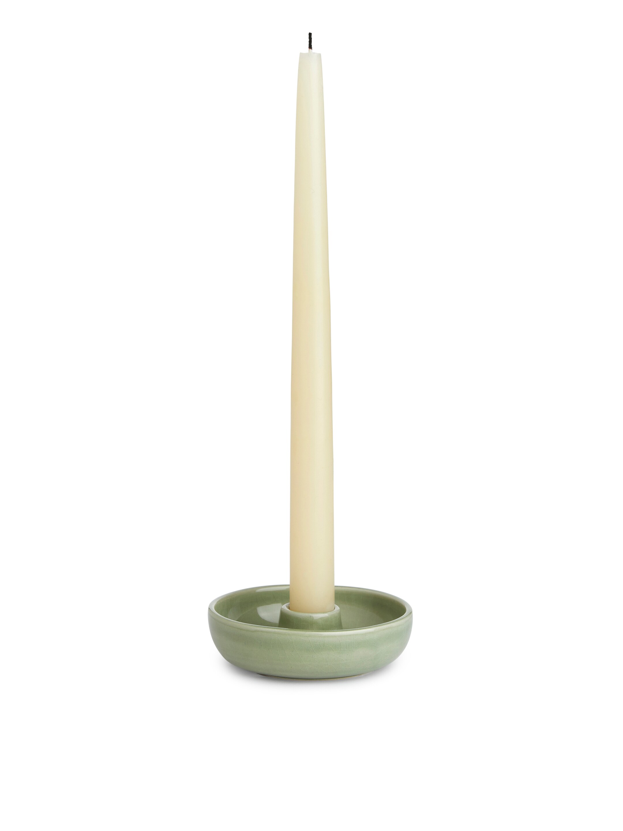Zobacz większy obraz: Stoneware Candle Holder 10.5 cm - Zielony - HOME | H&M PL 2