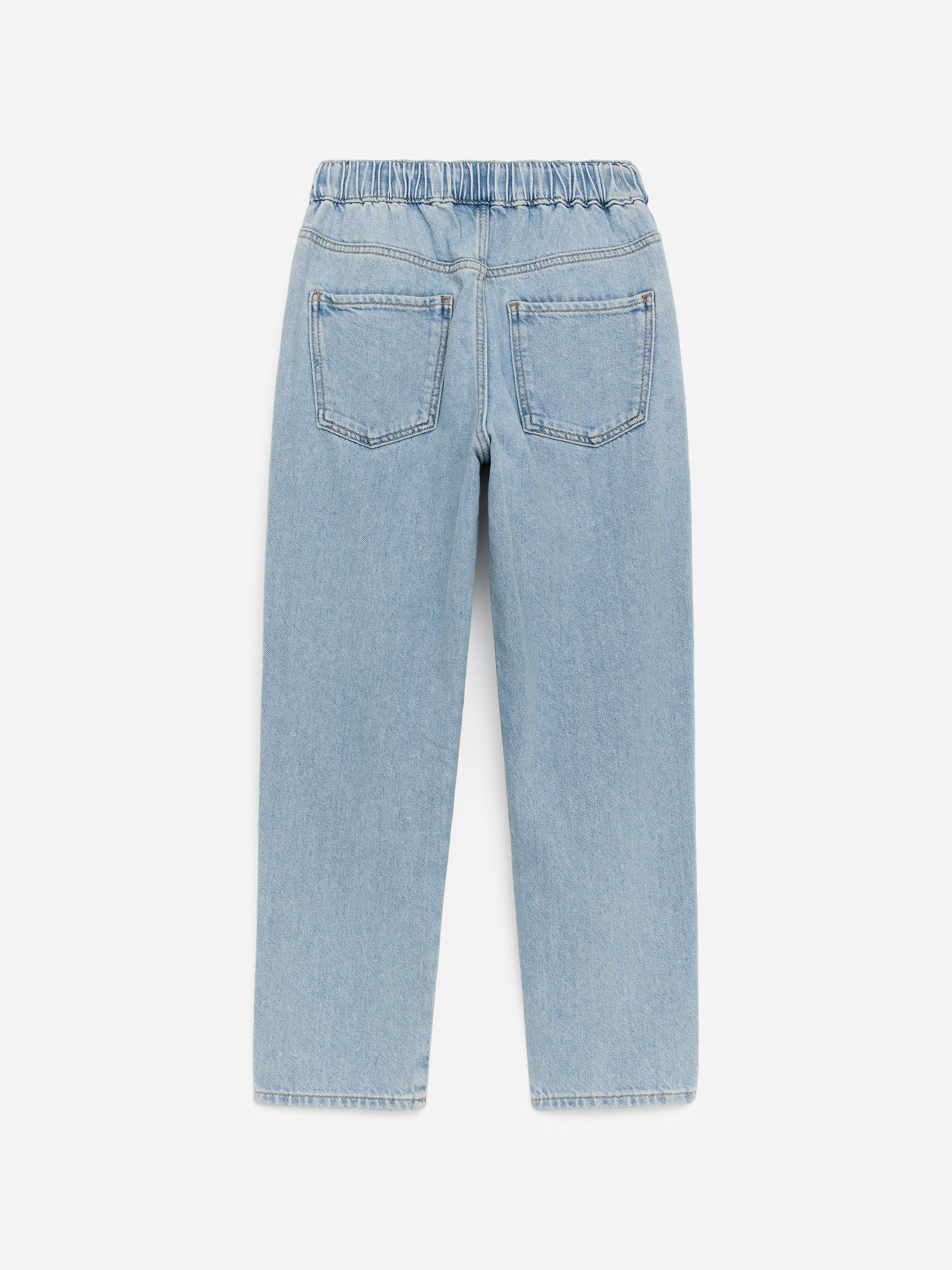 Pull-On Denim Trousers - Light Blue - Relaxed fit - Children - StillMedia/DescriptiveStillLife - 1