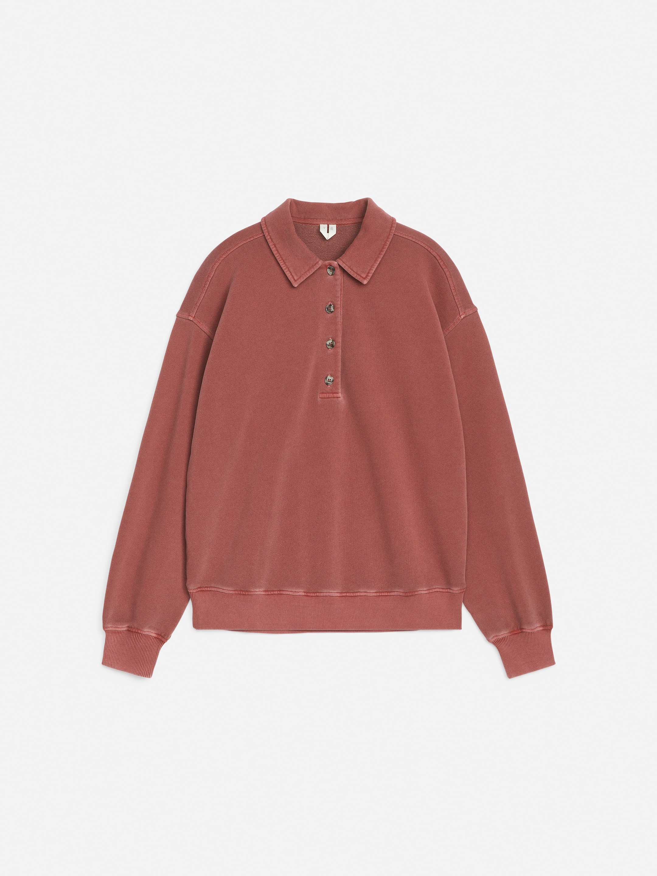 Ver imagen más grande: Polo de rizo francés - Burdeos desteñido - MUJER | H&M ES 1