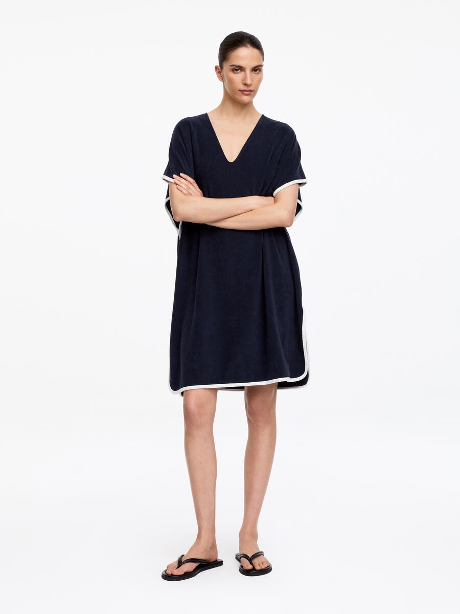 ARKET Women's  Towelling Beach Dress Blue,  size XS/S