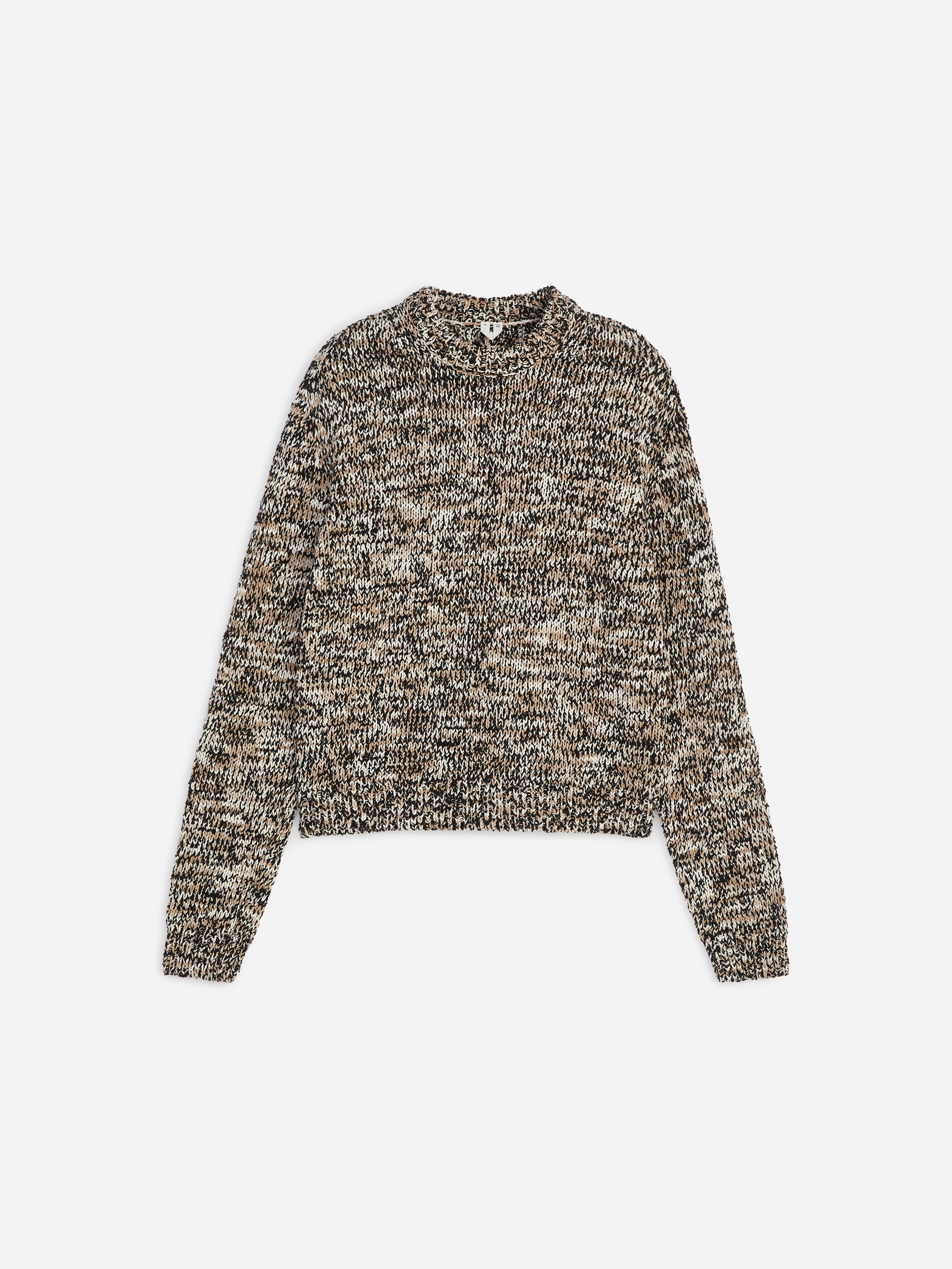 Two-Tone Jumper - Black/Multicolour/Melange