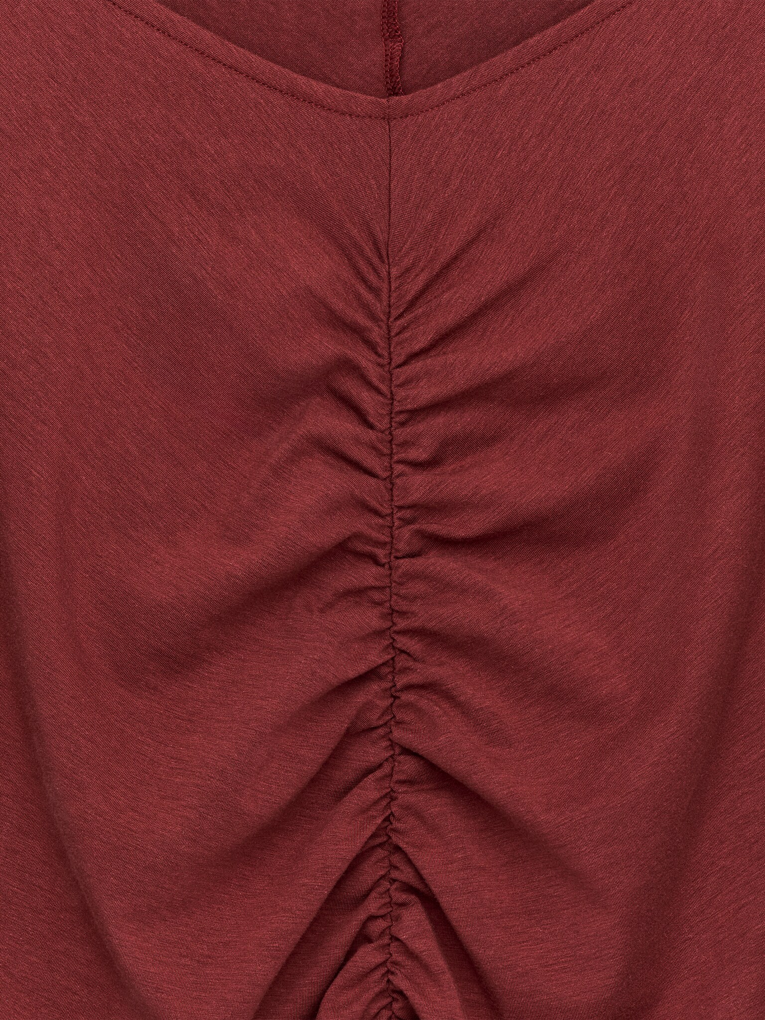 Haut froncé - Rouge foncé/Marron foncé - 5