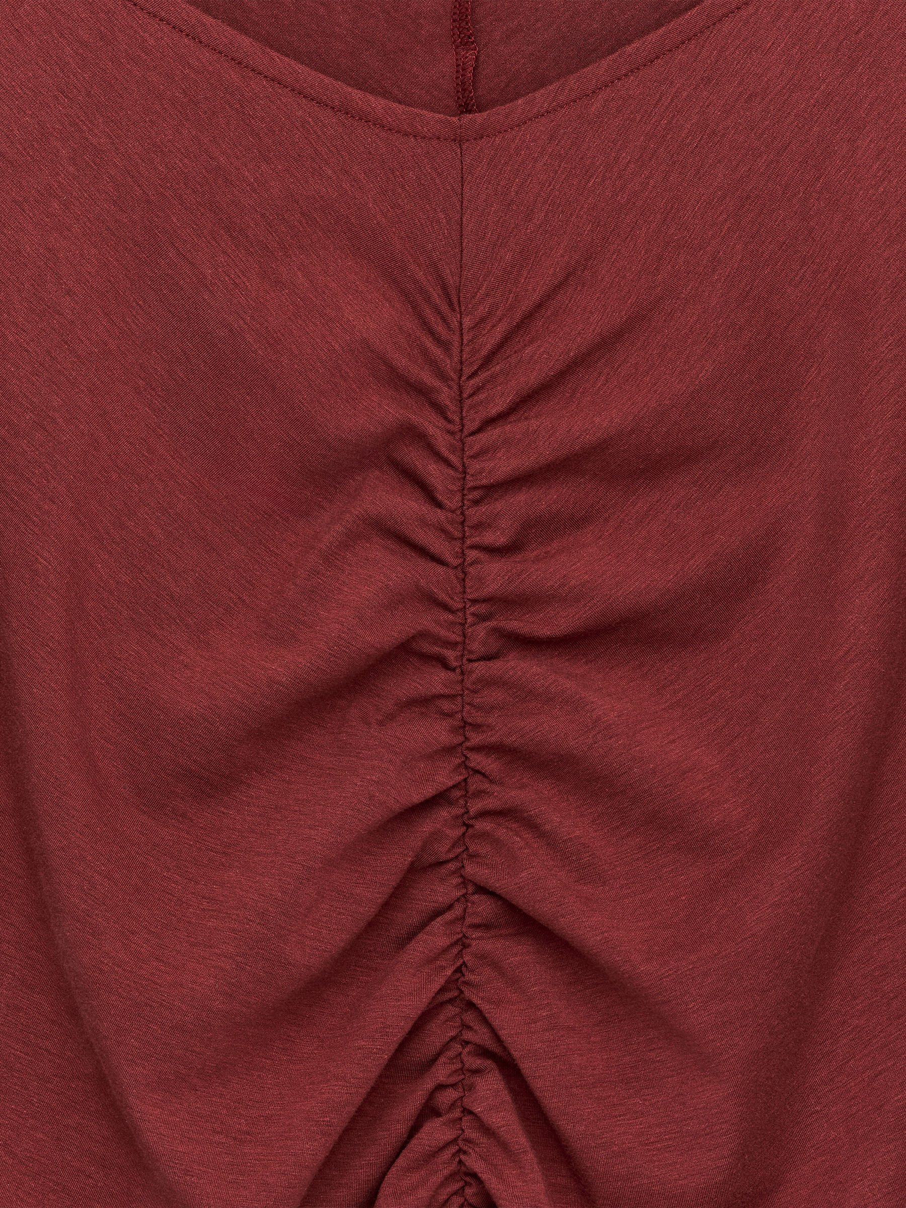Gathered Top - Dark Red - Slim fit - Women - StillMedia/DescriptiveDetail - 2