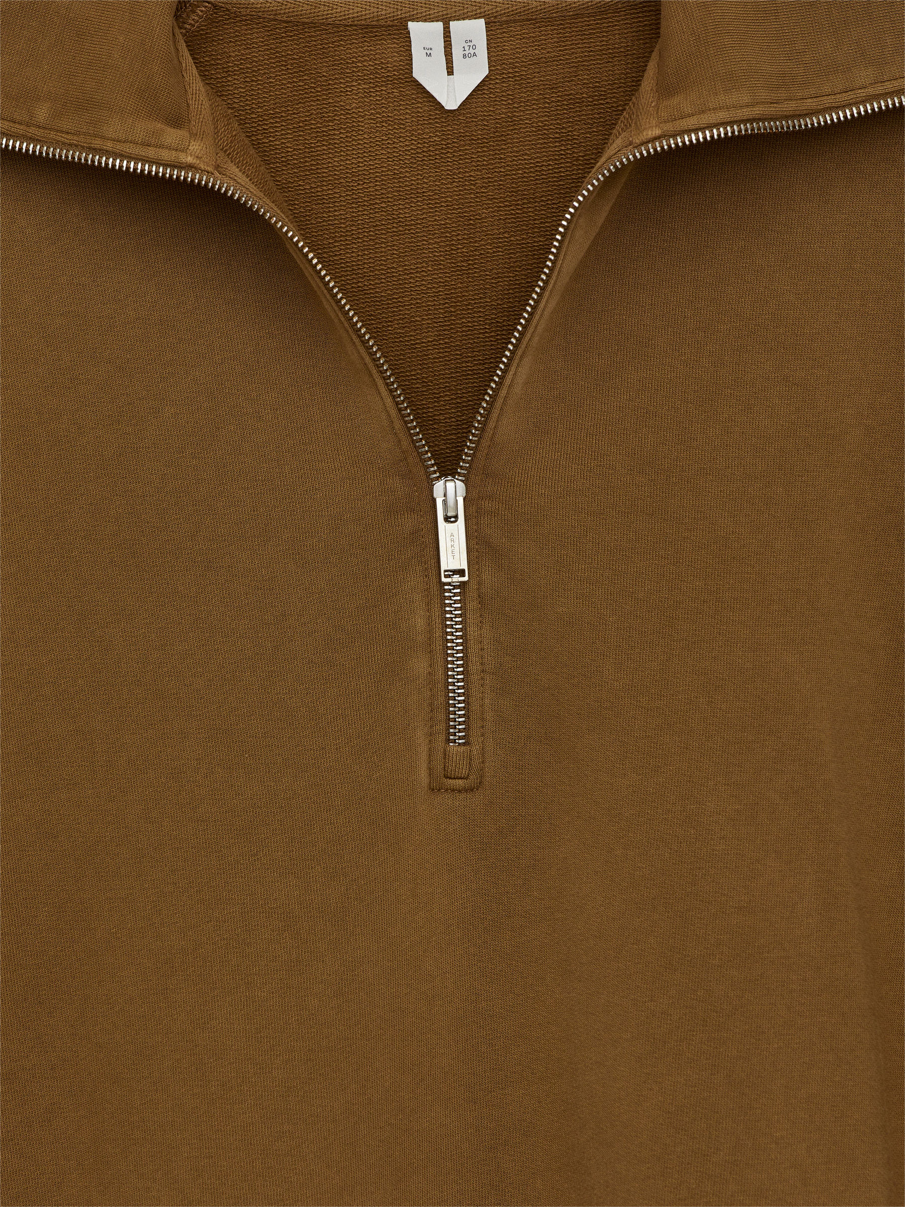 Sweatshirt mit halbem Reißverschluss - Braun - Regular Fit - Damen - StillMedia/DescriptiveDetail - 1