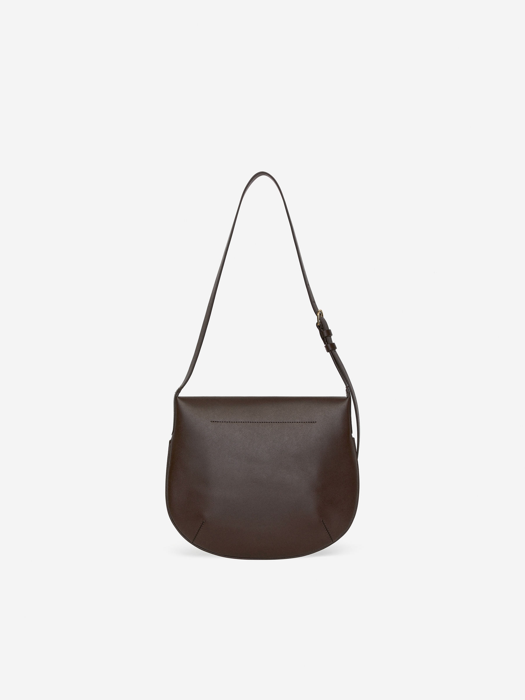 Leather Shoulder Bag - Dark Brown - Women - StillMedia/DescriptiveStillLife - 2