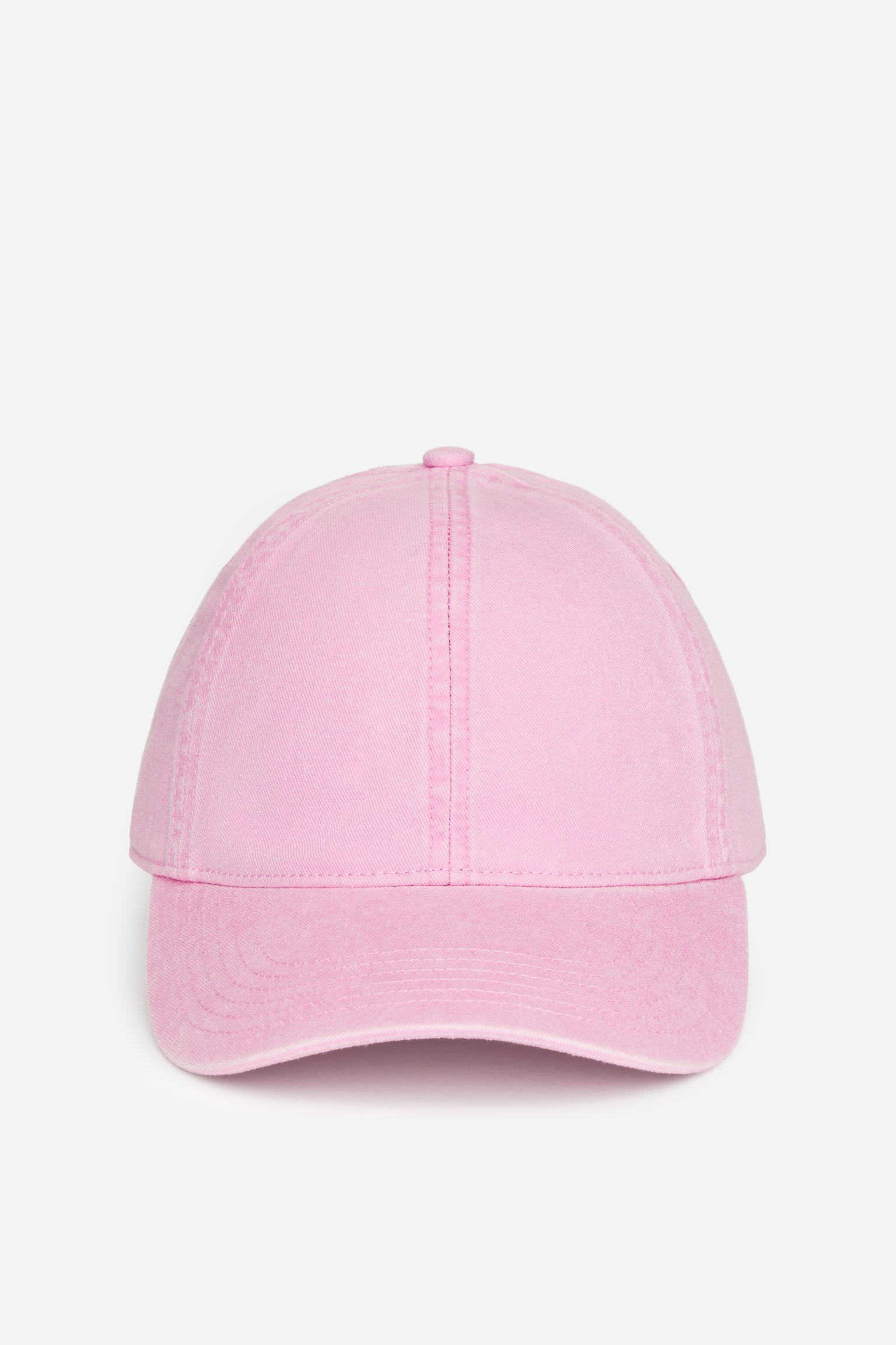 Cap aus gewaschener Baumwolle - Rosa/Verwaschenes Braun/Blau - 4