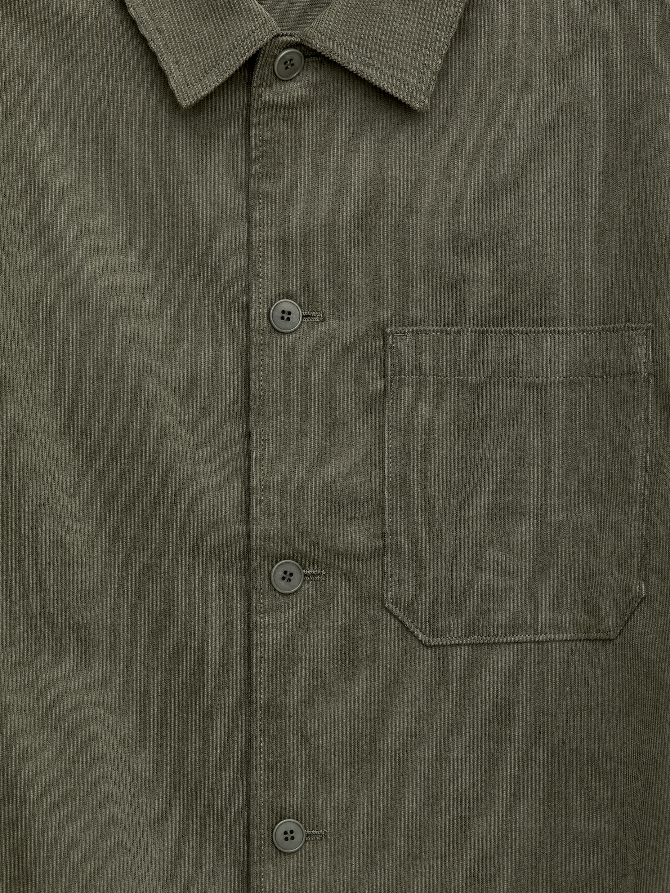 Corduroy Overshirt - Green - Relaxed fit - Men - StillMedia/DescriptiveDetail - 1