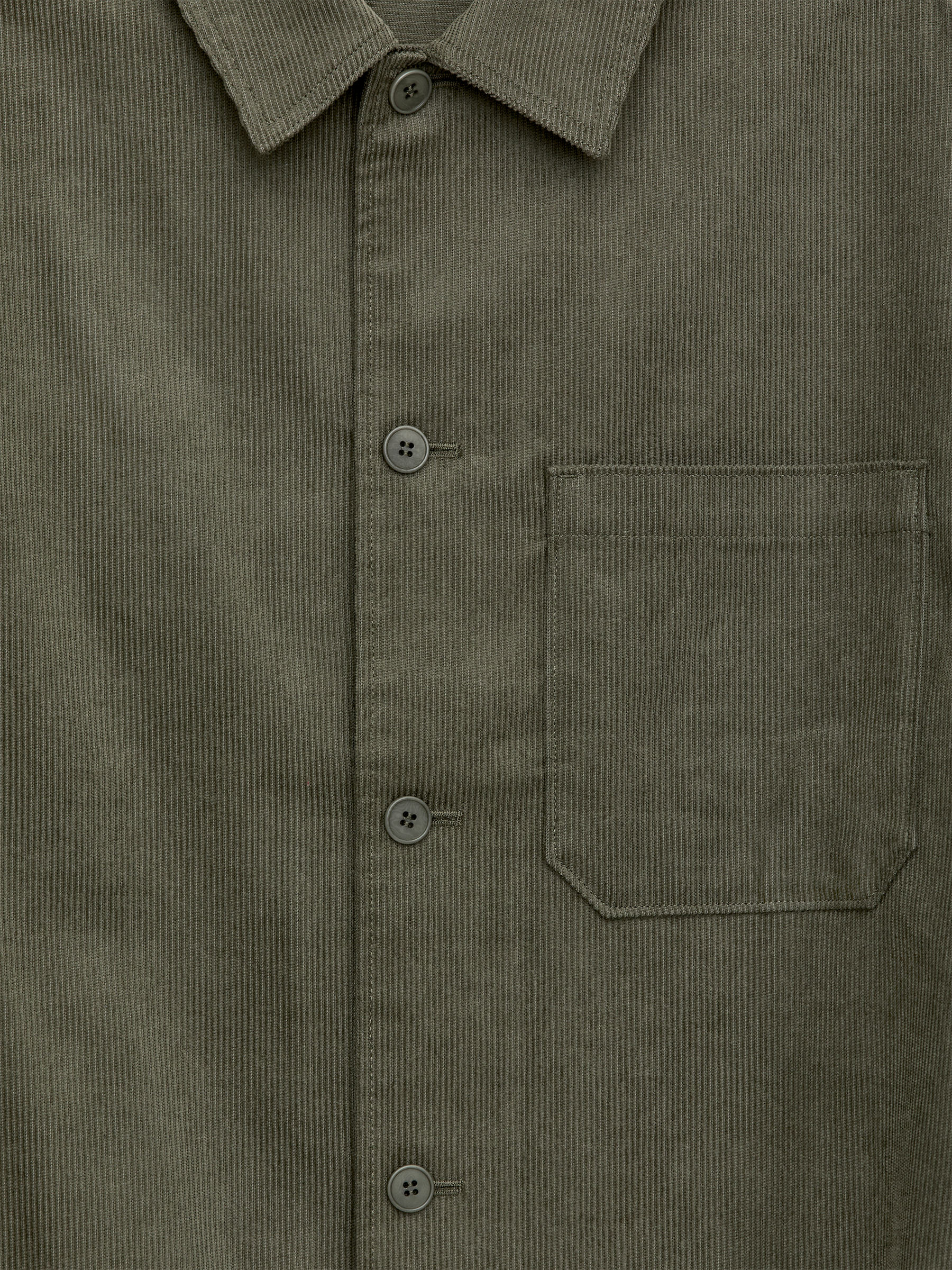 Corduroy Overshirt - Green - Relaxed fit - Men - StillMedia/DescriptiveDetail - 1