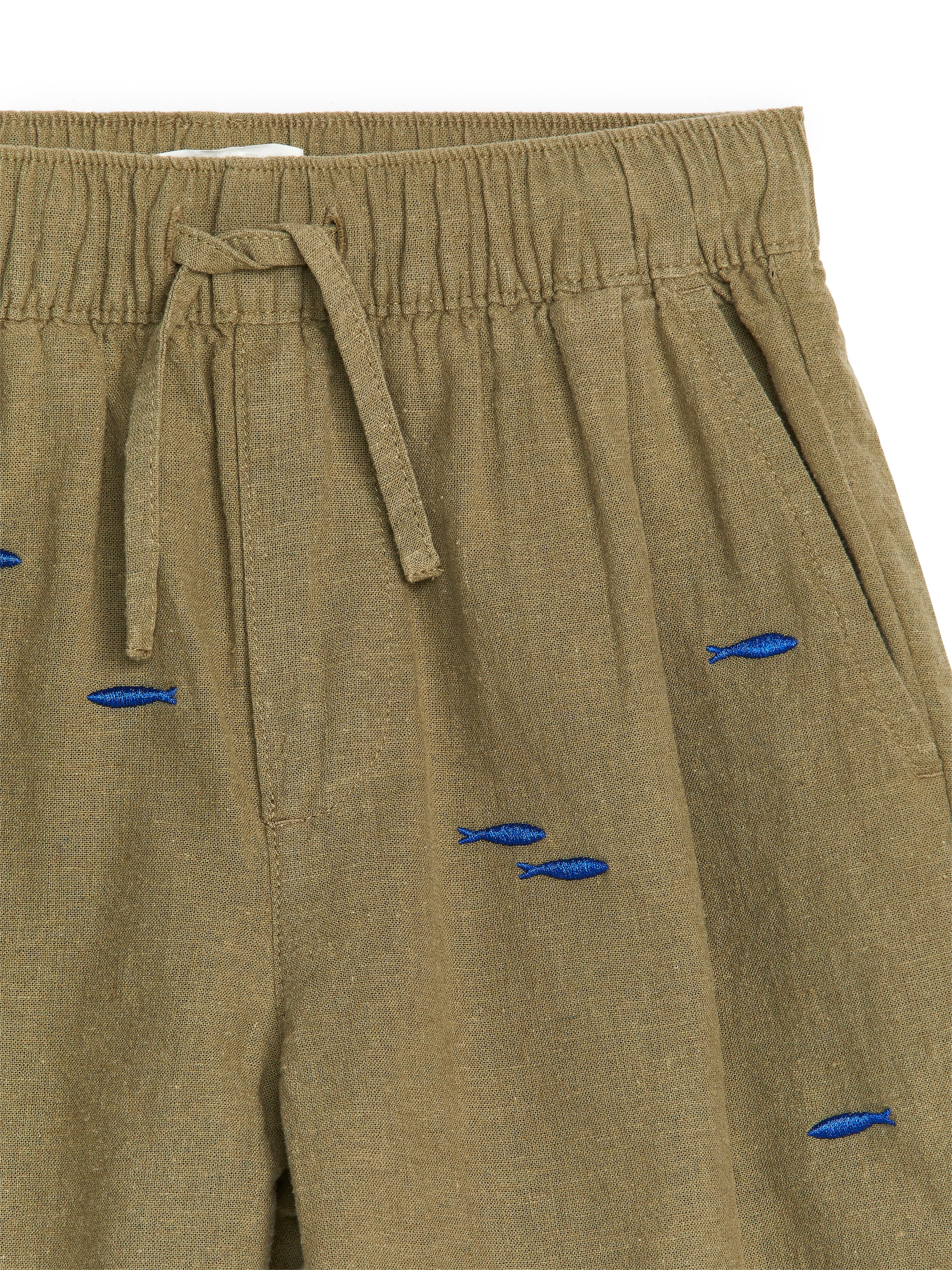 Größeres Bild ansehen: Bestickte Shorts - Khaki - Kids | H&M DE 3