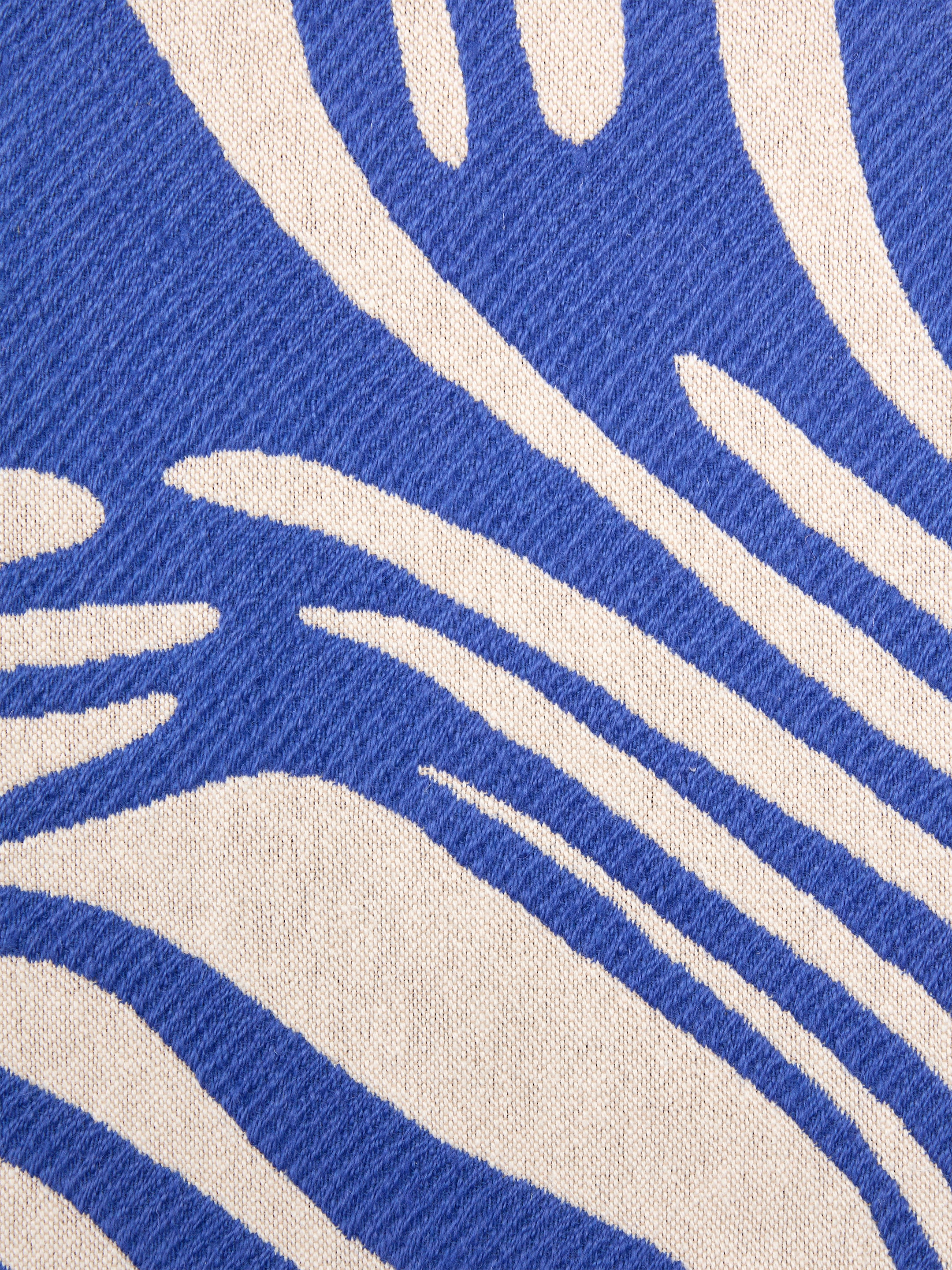 Copricuscino in misto cotone e lana 40 x 60 cm - Bianco/Blu - Homeware - StillMedia/DescriptiveDetail - 1